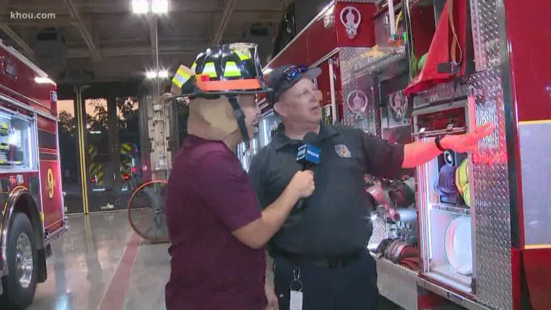 A lot of you are enjoying the day off for Labor Day but plenty of Houstonians are still hard at work Monday. That includes the crew at the new Cy-Fair Volunteer Fire Station in northwest Houston. Our Ruben Galvan joined us live for a behind-the-scenes look!