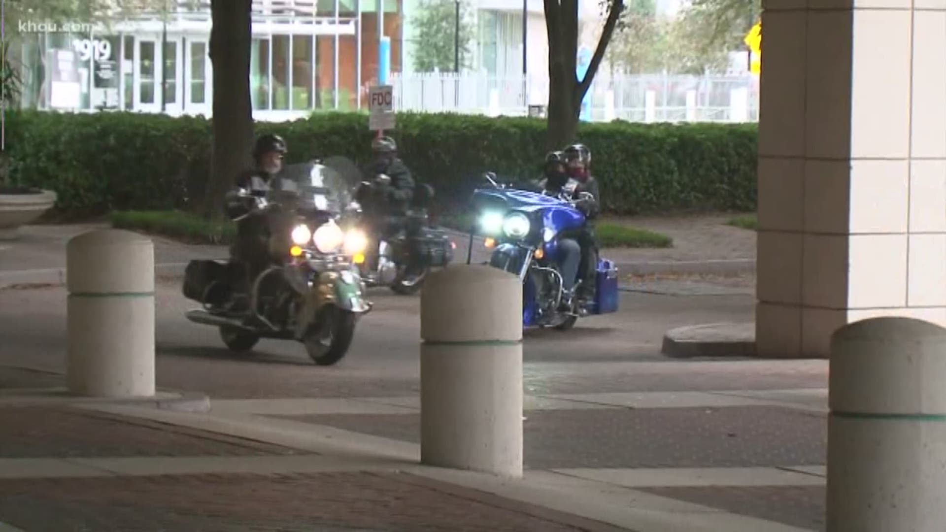 A band of local biker clubs delivered toys to the Shriner's Children's Hospital on Saturday.