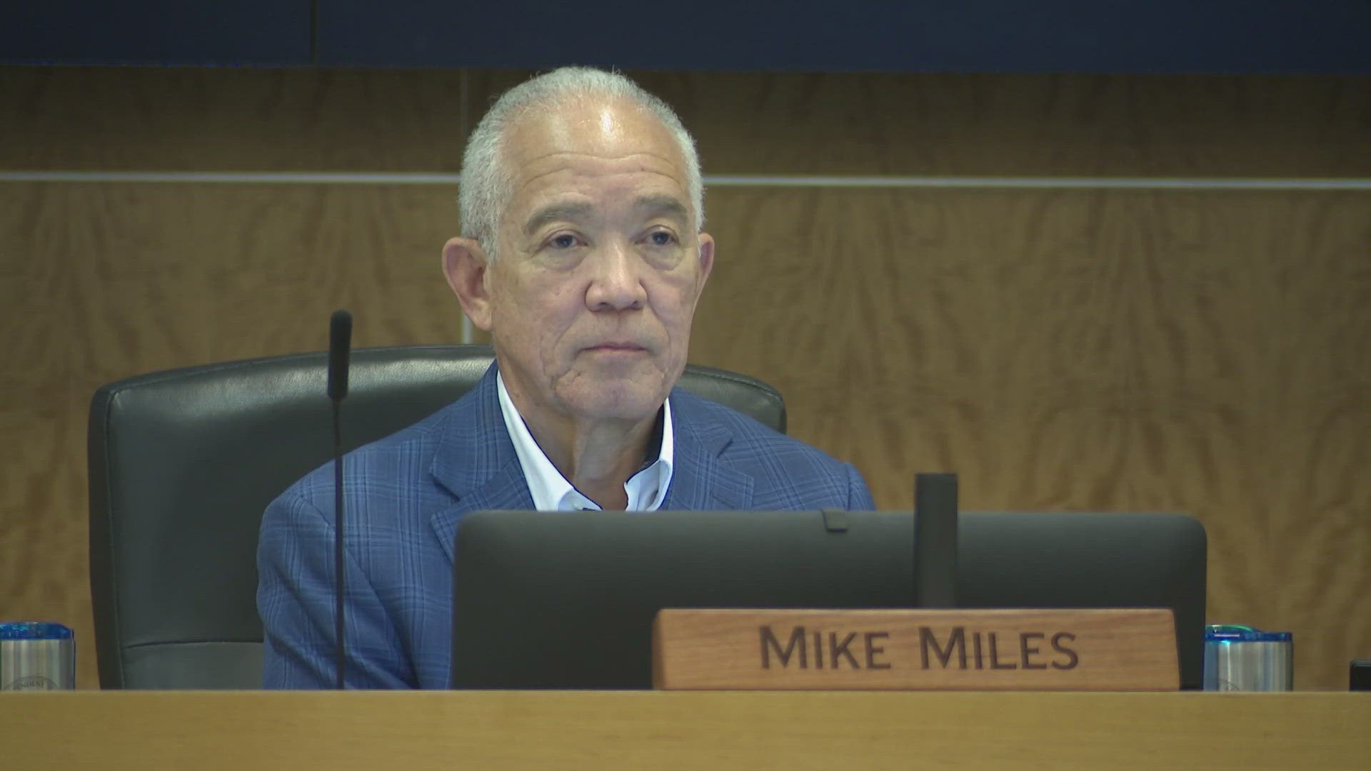 HISD Superintendent Mike Miles spend Thursday night answering questions about staff cuts.