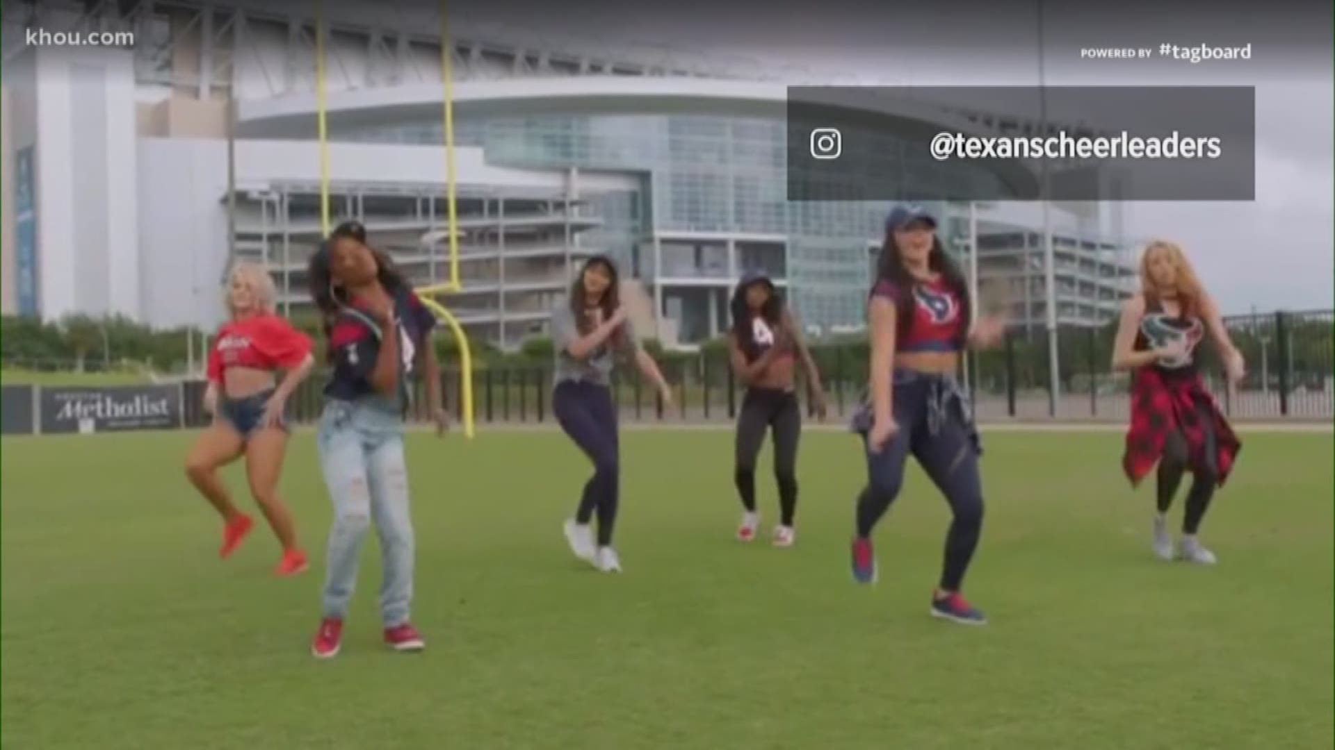 The Houston Texans Cheerleaders give us their take on the "Before I Let Go" challenge from Beyonce.