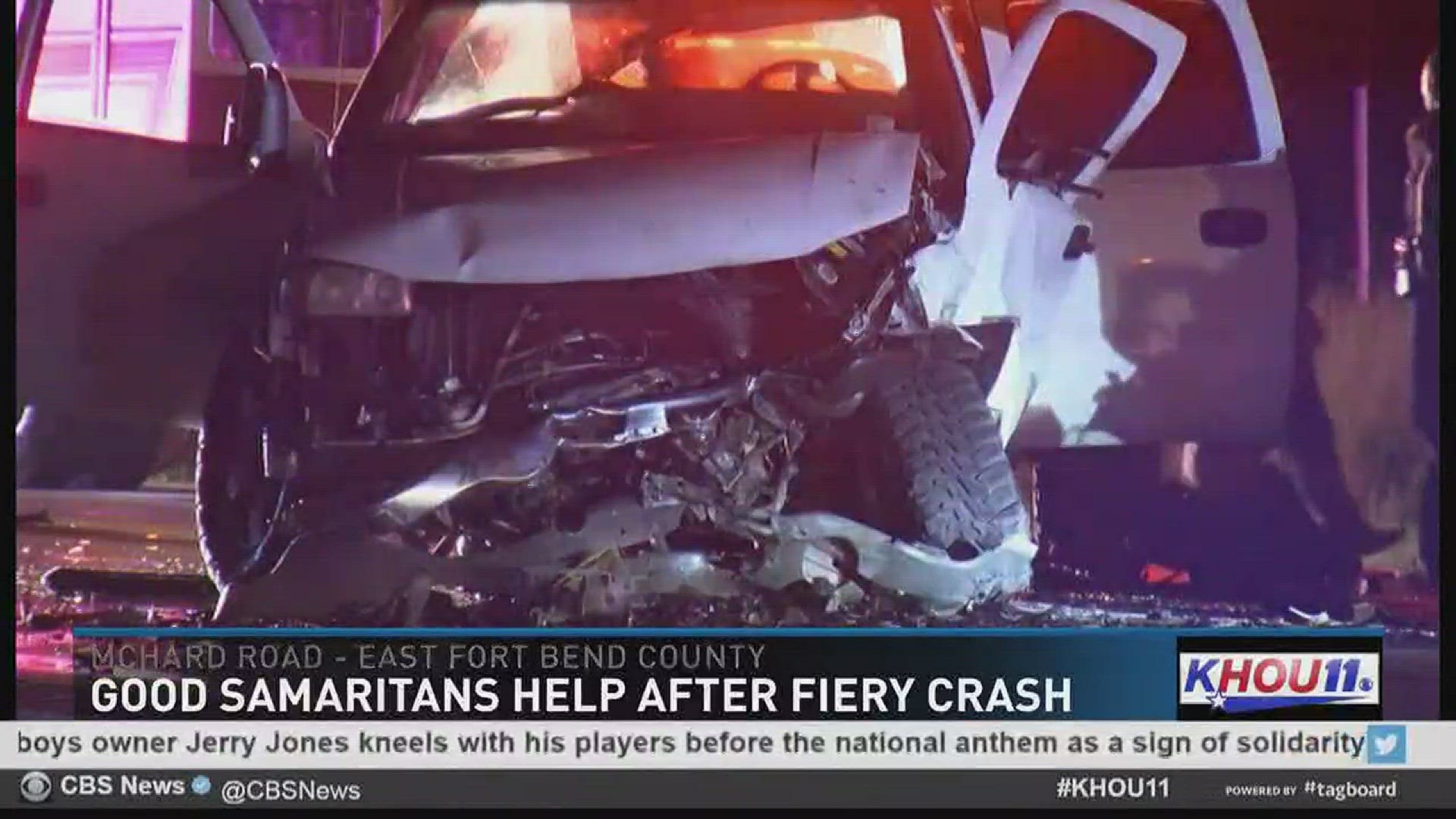 Good Samaritans help save victim from fiery crash in Fort Bend County ...