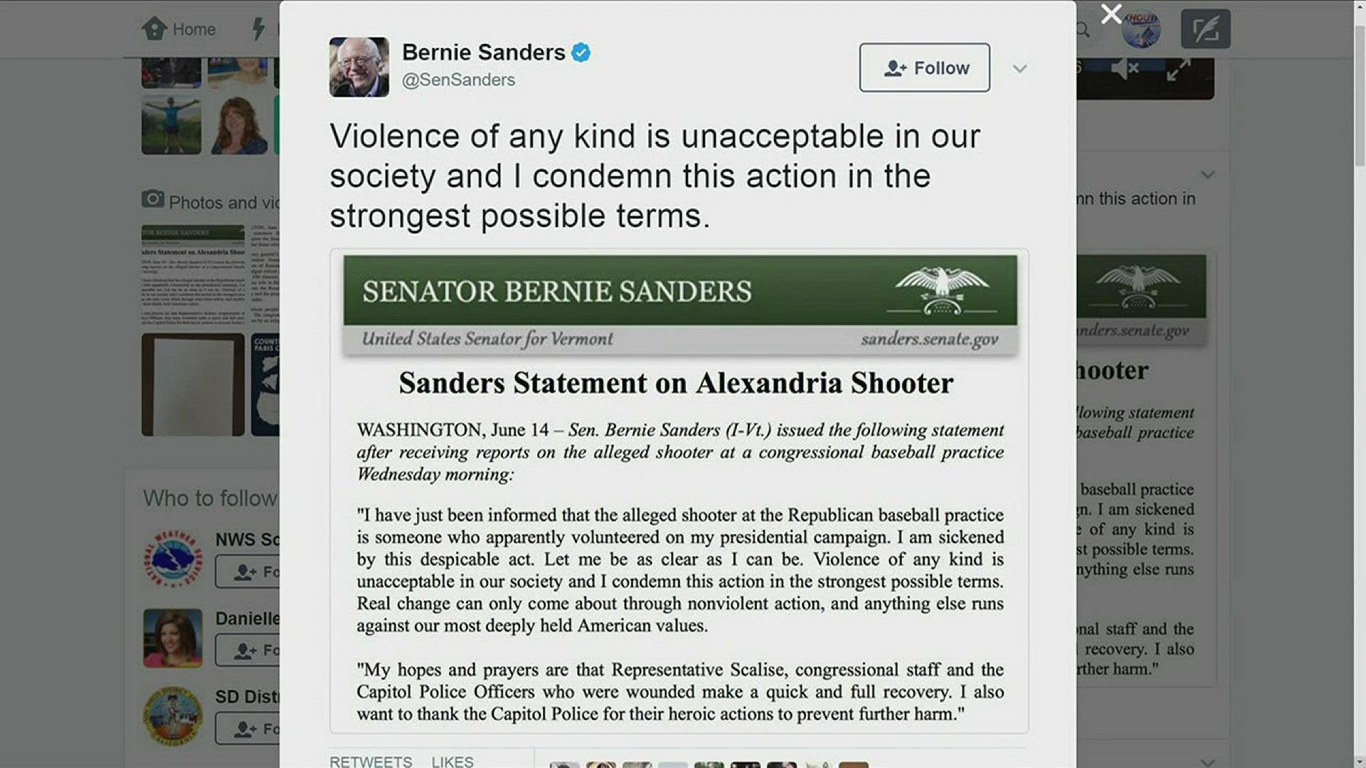 Congressmen react to shooting in Alexandria, Va.