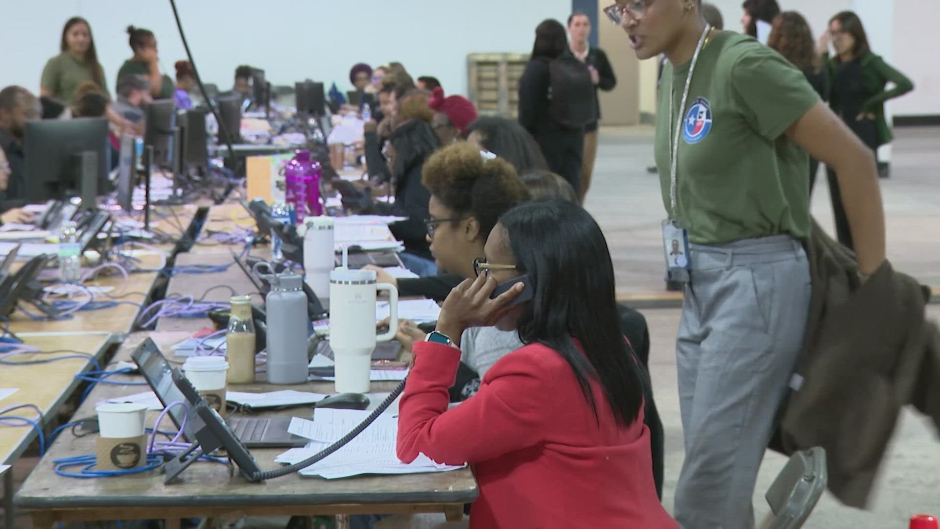 Harris County is using a tabulation system it last used in 2018. It involves judges transmitting results from six "rally sites."