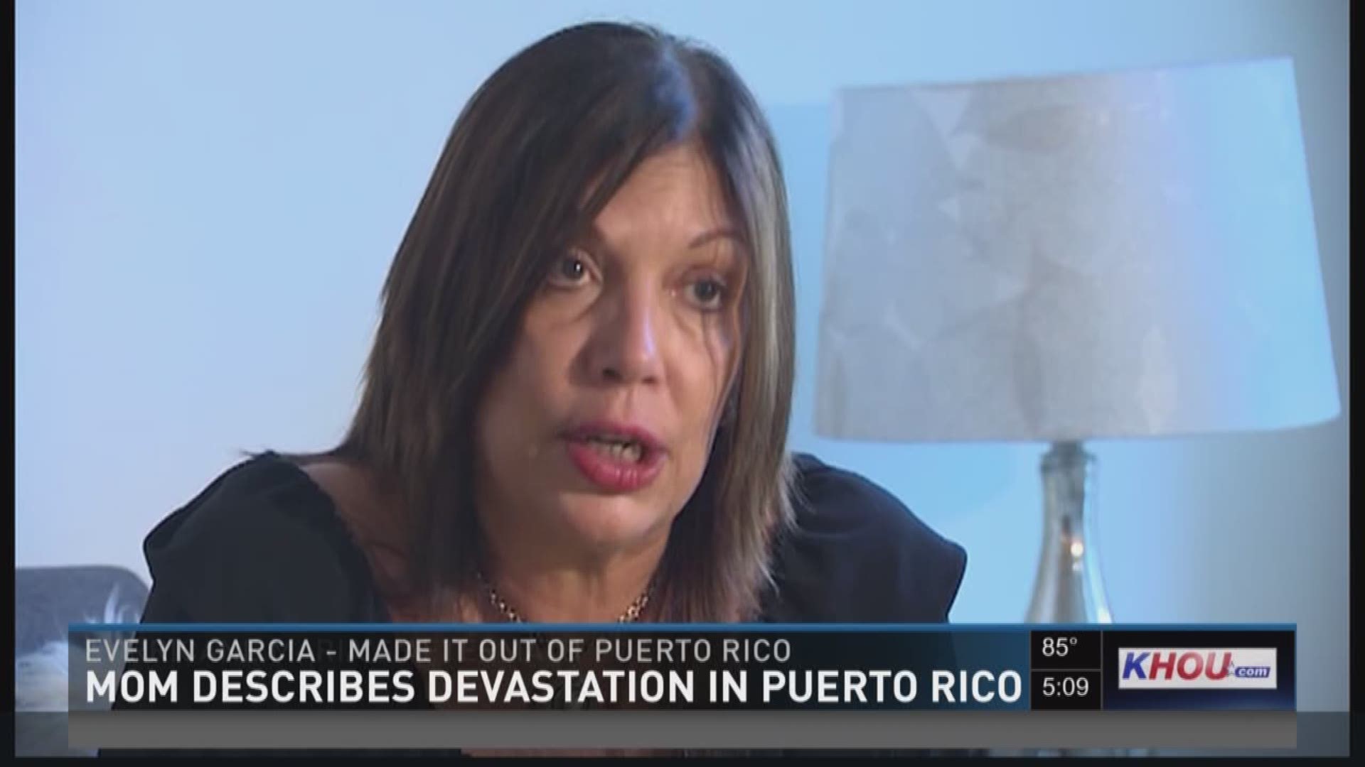 A woman from Puerto Rico was able to get to her daughter's home in Houston. She spoke with KHOU 11 News about her experience being on the island during Hurricane Maria.