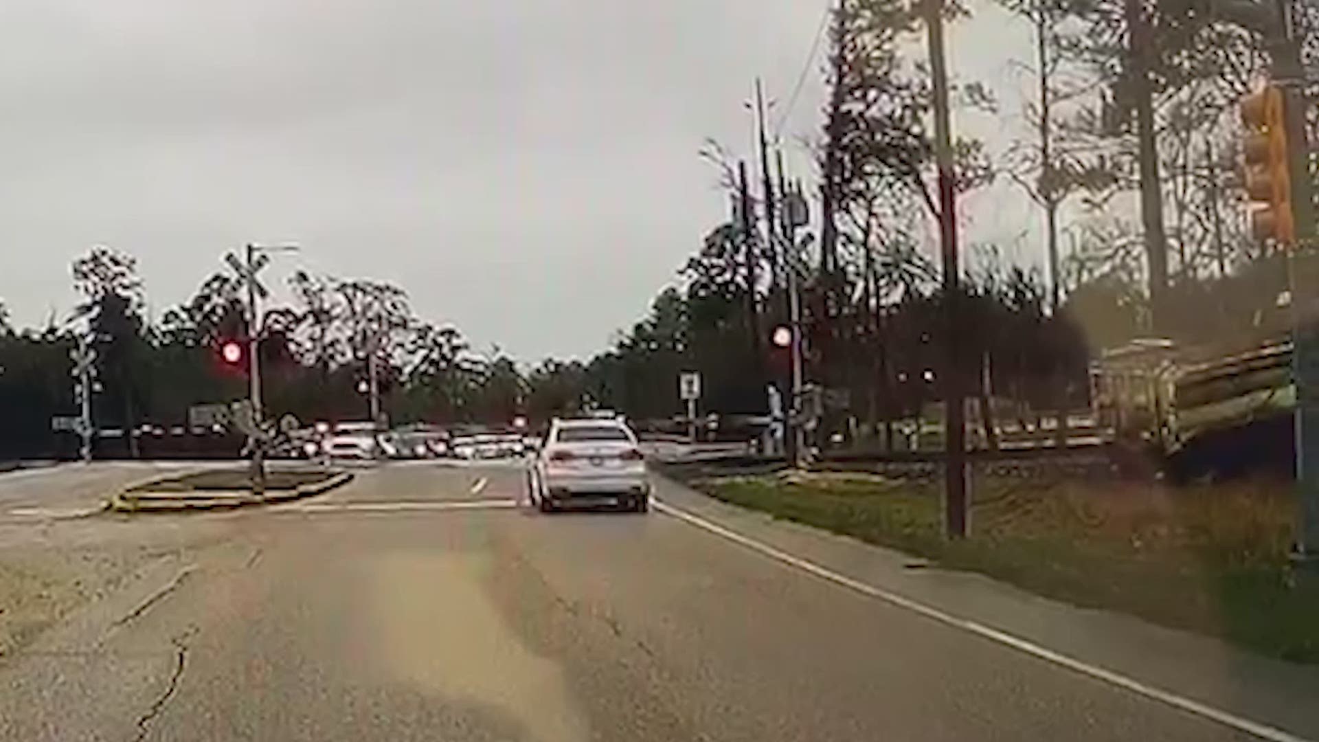Dashcam video captured the accident in Spring.
