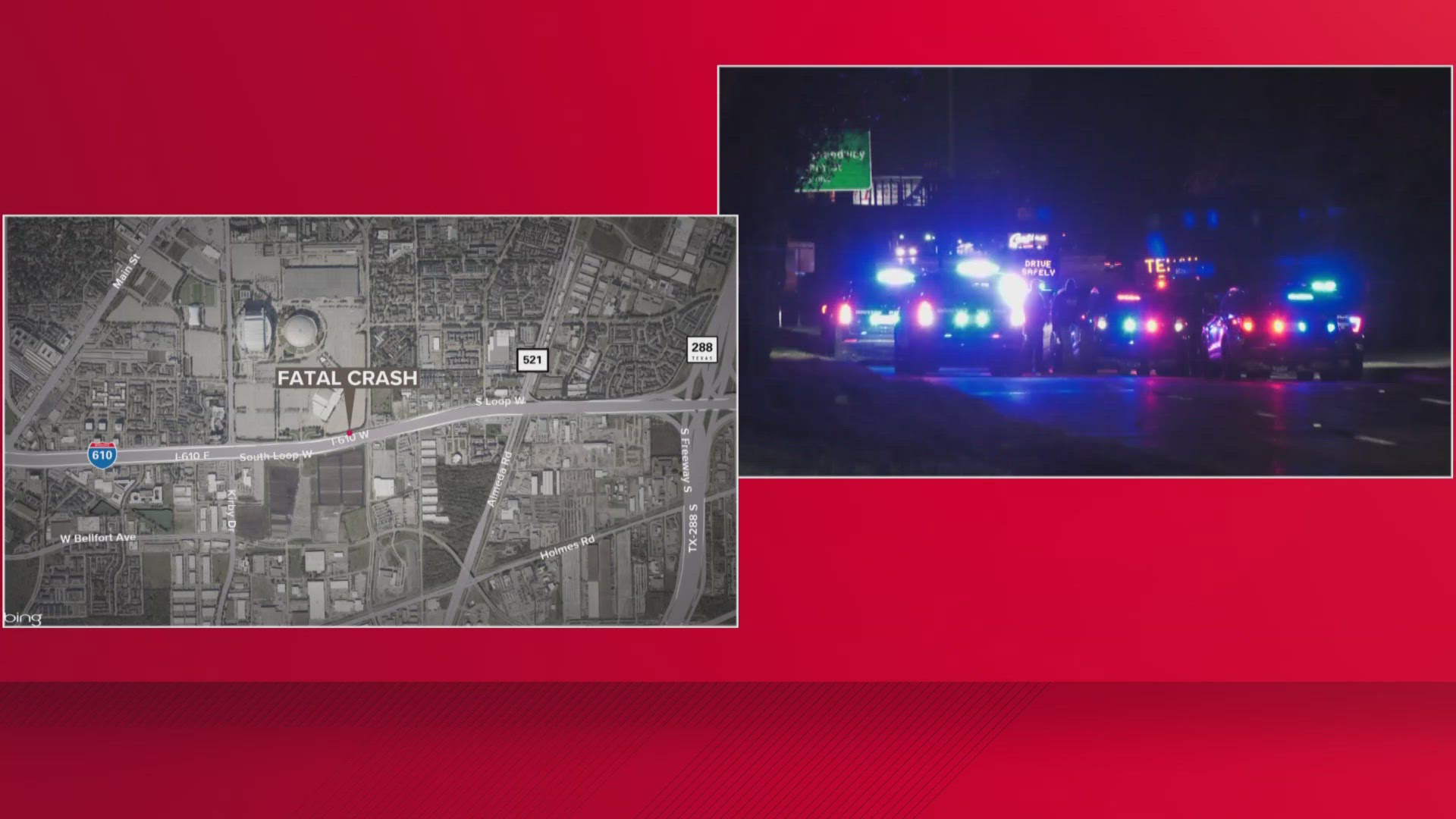 Driver dead after veering off South Loop, crashing into tree, HPD says ...