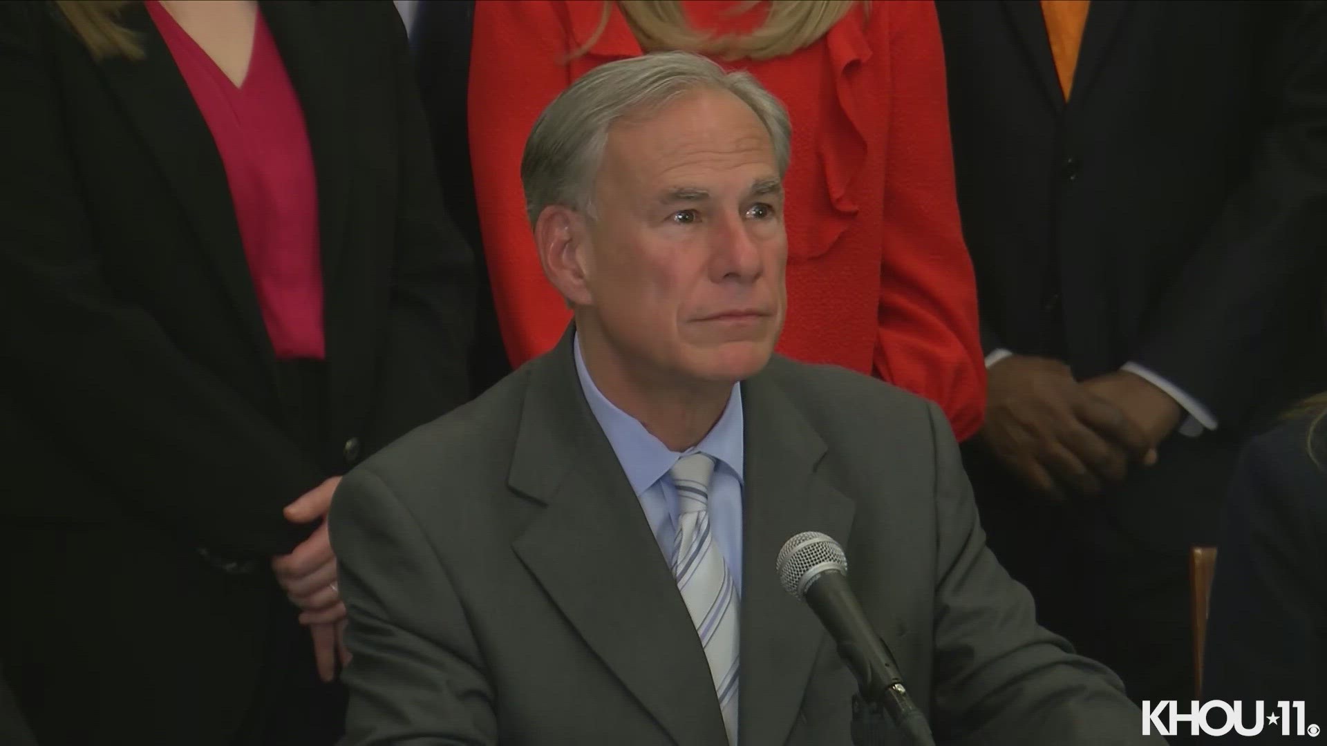 Gov. Abbott called the TEA takeover of HISD "unfortunate" and said all Texans should come together to reinvent the district so it could provide quality education.