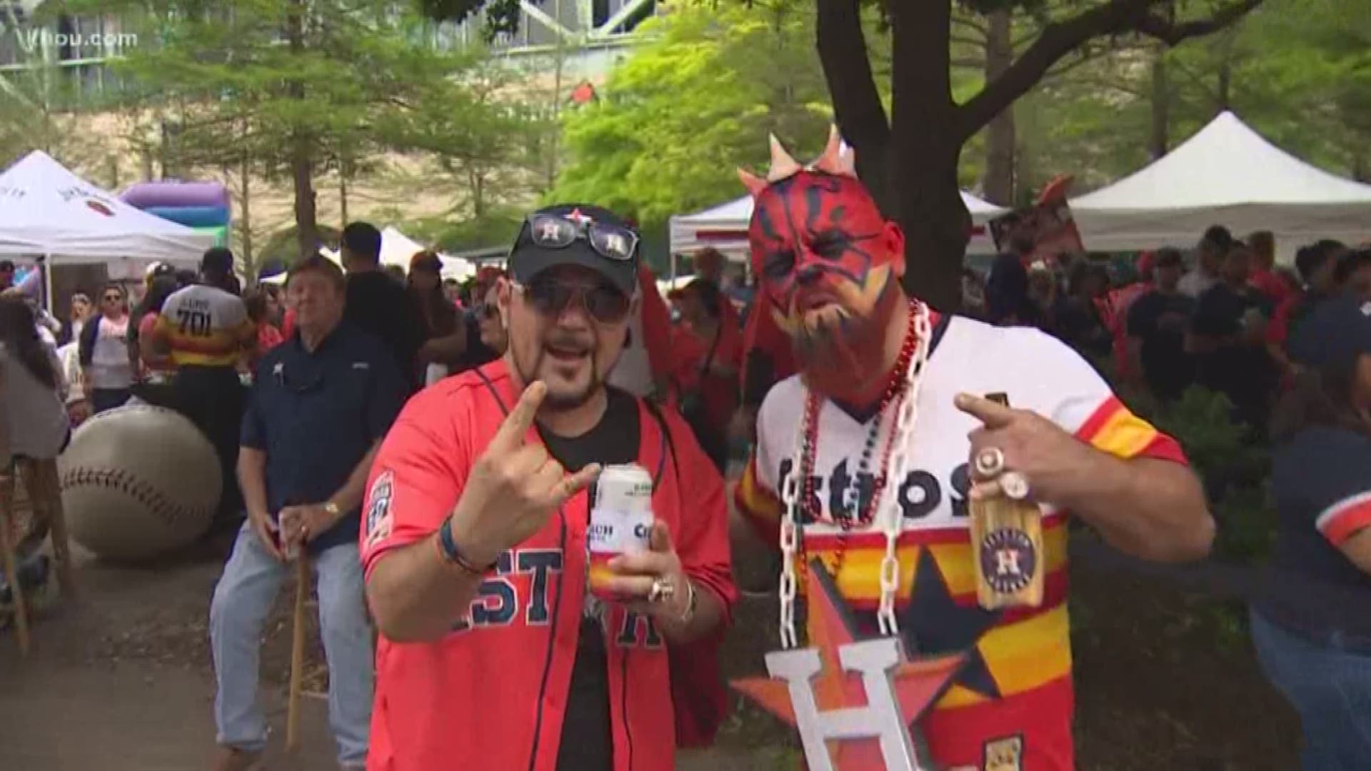 Houston Astros fans were out at Minute Maid in full force at Minute Maid Park for the team's home opener.