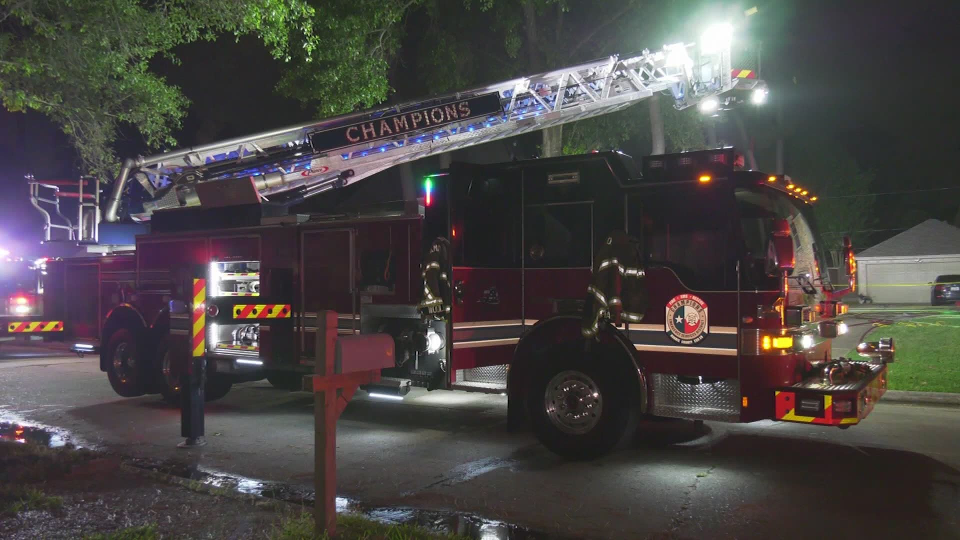 A woman suffered severe injuries early Saturday morning in a house fire in north Harris County. This woman was hospitalized in critical condition for her injuries.