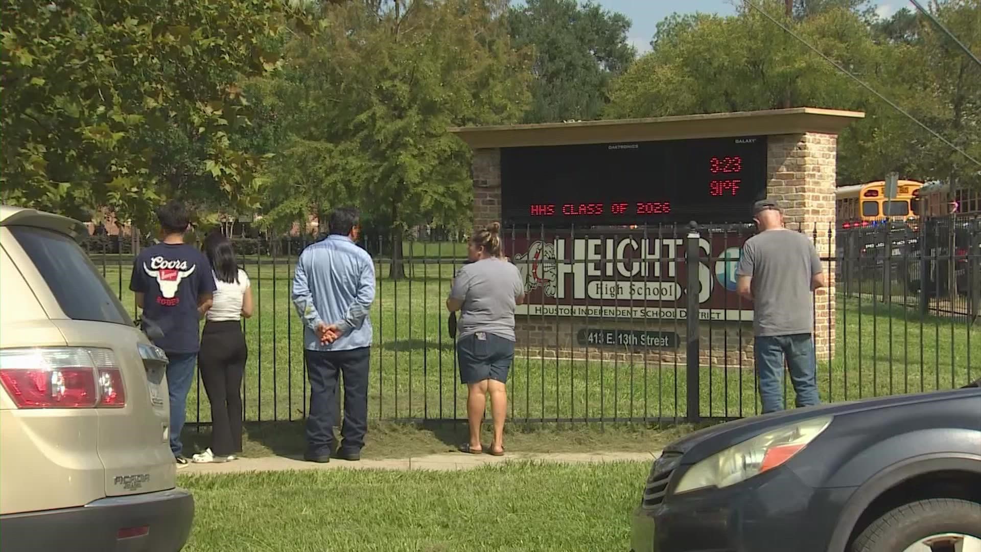 A fight at Heights High School on Tuesday led to a scare at the north Houston campus, Houston Police Department said.