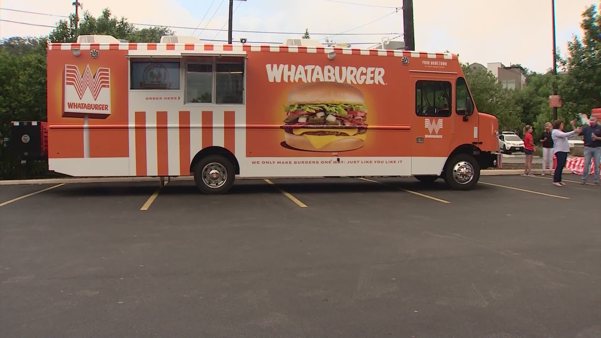 The food truck comes in celebration of Whataburger’s 70th anniversary week.