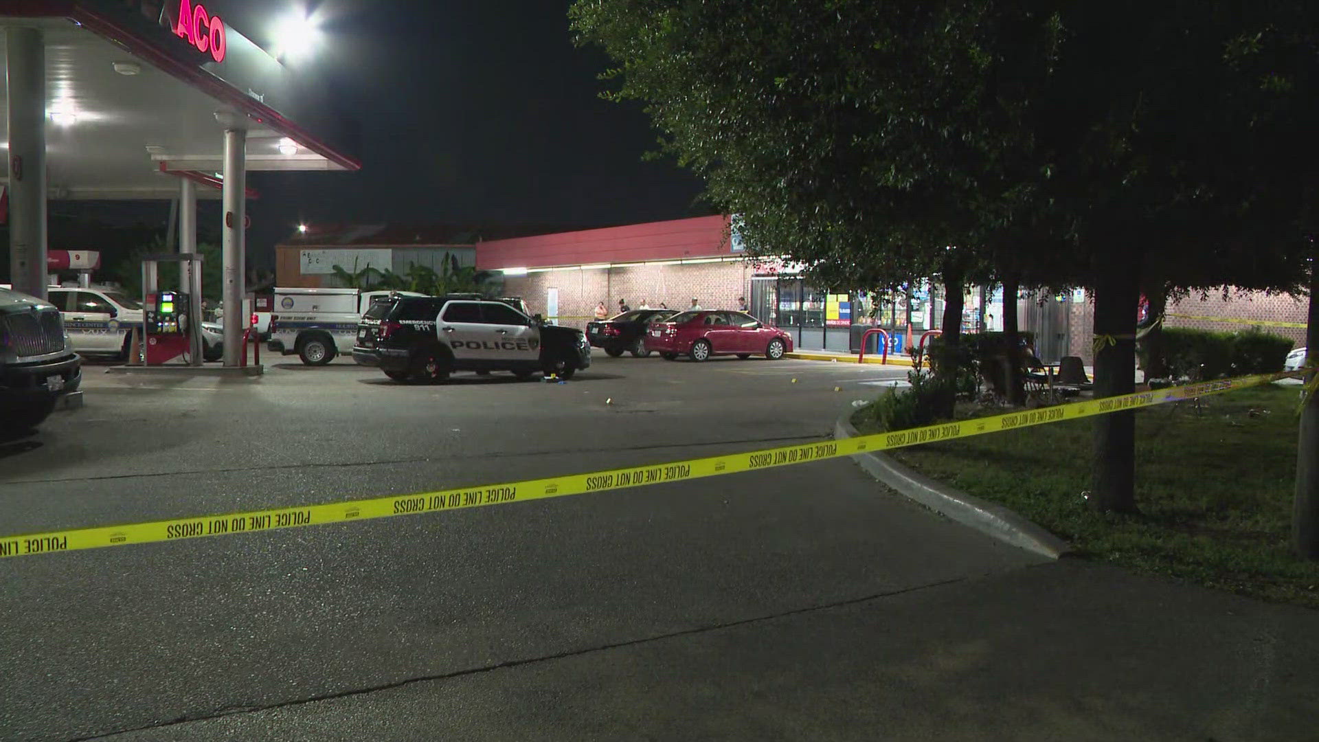 Houston police said the shooting happened at a gas station along Hempstead on the northwest side.