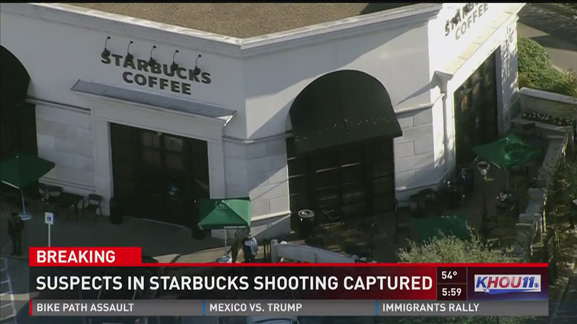 Police say two suspects are in custody following a shooting incident Thursday afternoon near a Starbucks in the Galleria area.