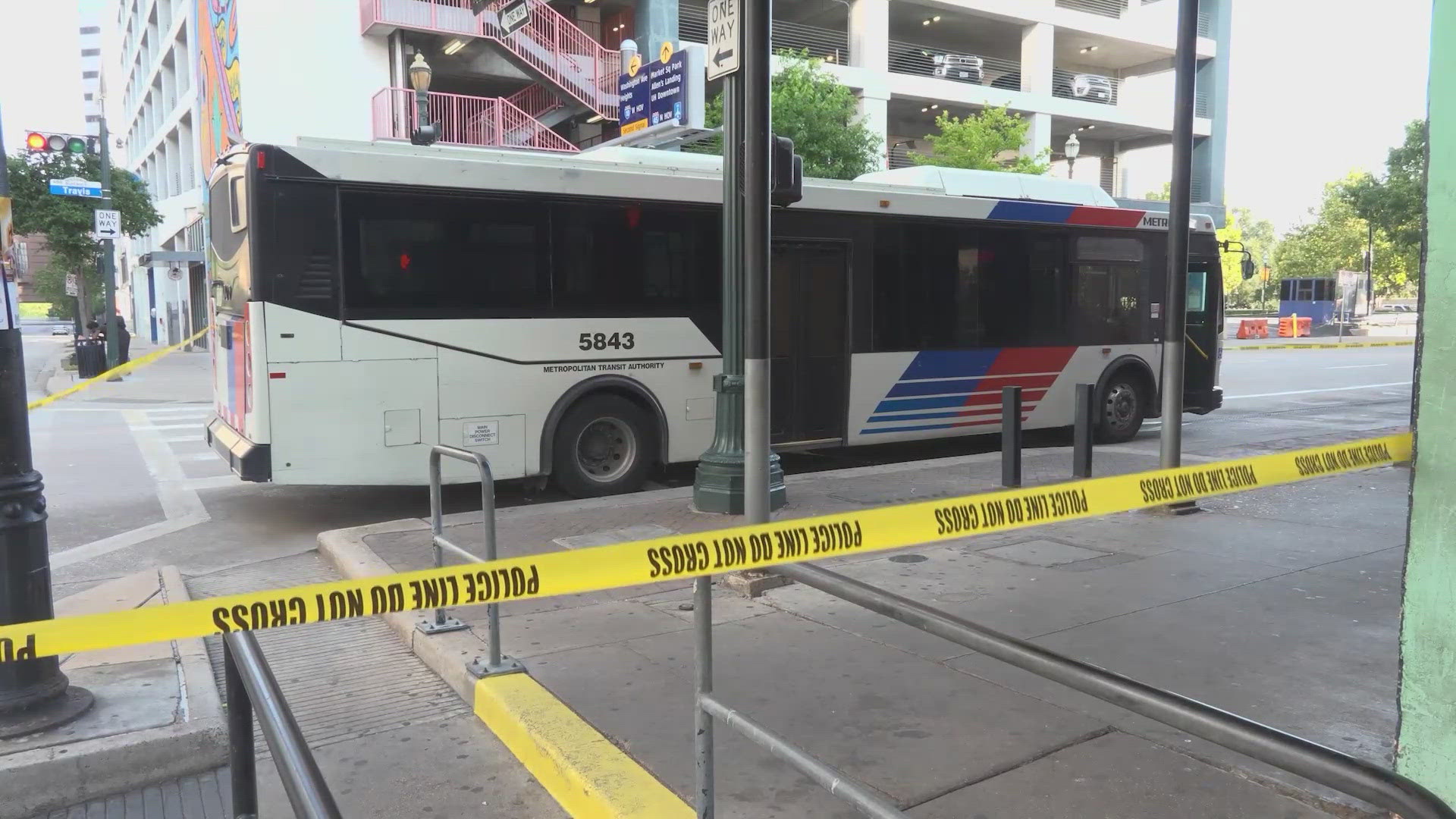 A spokesperson for METRO said the man was in the crosswalk at Travis Street and Prairie Street when it happened. 