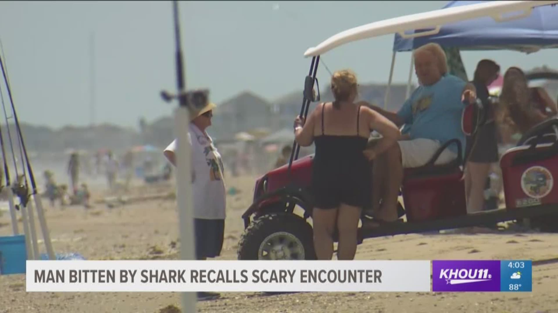 Man On The Mend After Suffering Shark Bite Off Crystal Beach