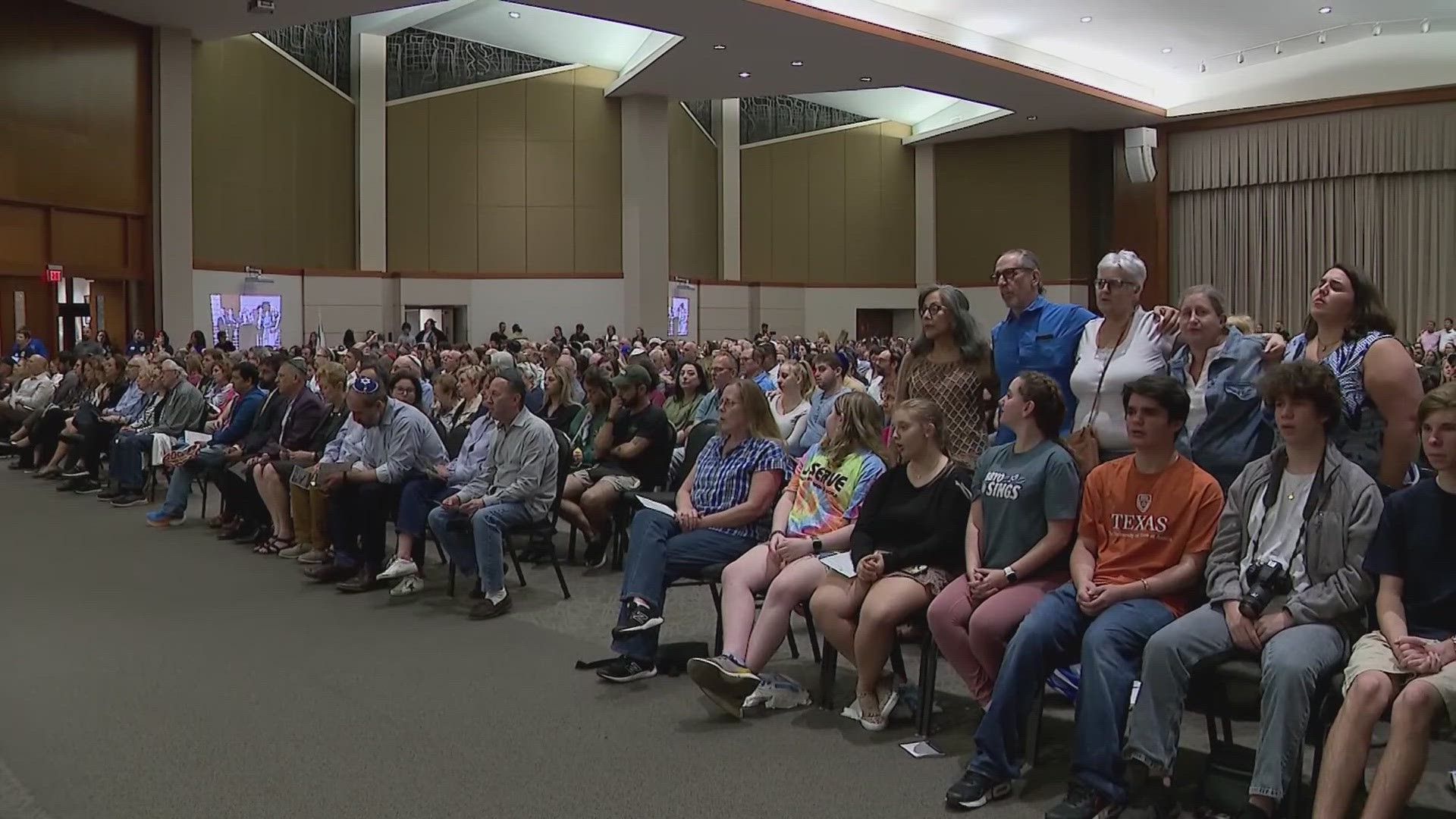 A group of Muslims, Christians, and Jews came together in Houston to call for an end to airstrikes in Gaza, while also condemning the Israel–Hamas violence.