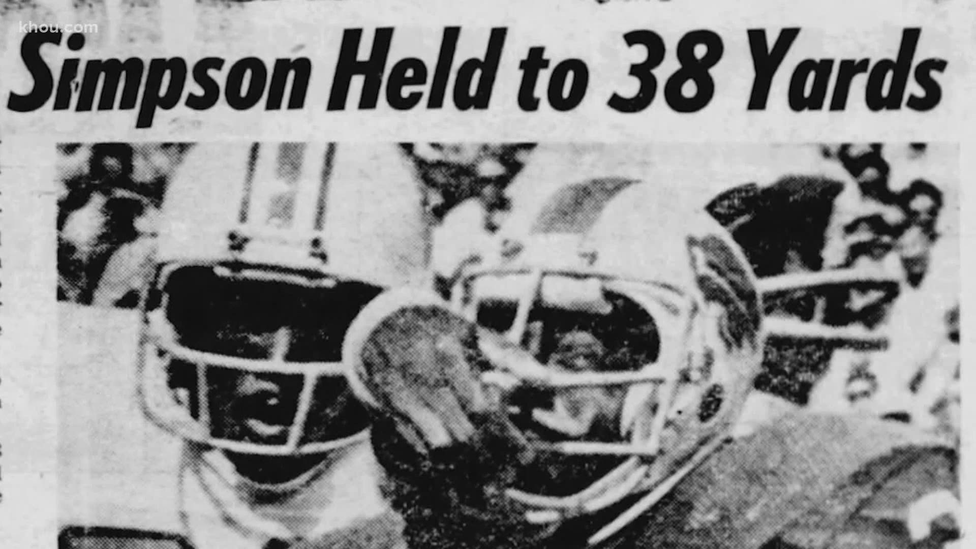He was one of the greatest running backs in the history of pro football. But O.J. Simpson was also anything but great against the Houston Oilers.