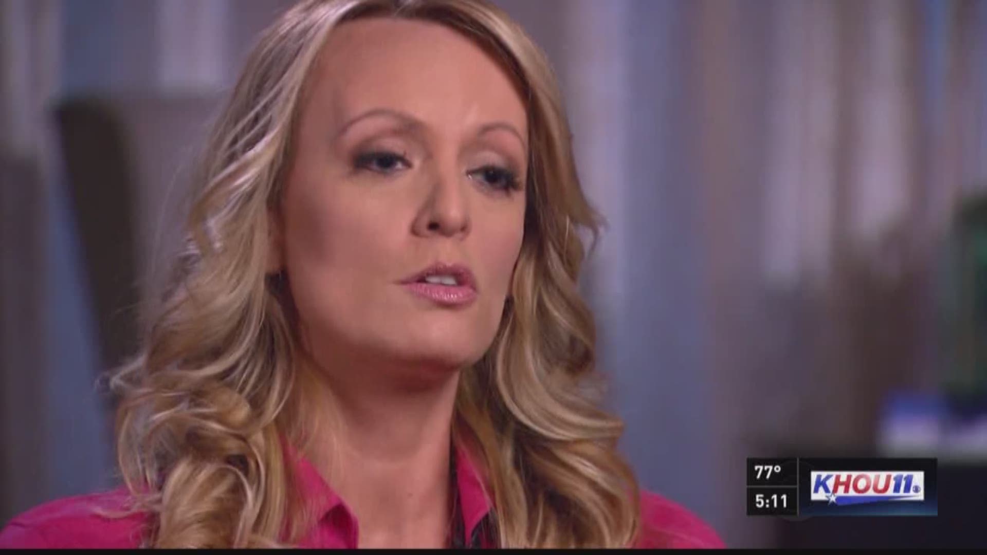 Daniels alleges she had an affair with President Donald Trump more than a decade ago.