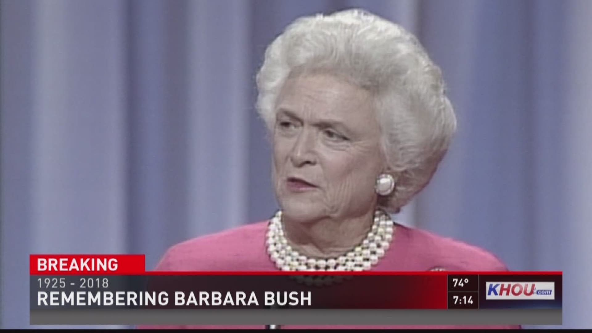 Take a look back at the life and legacy of former first lady Barbara Bush, who died April 17, 2018, at the age of 92.