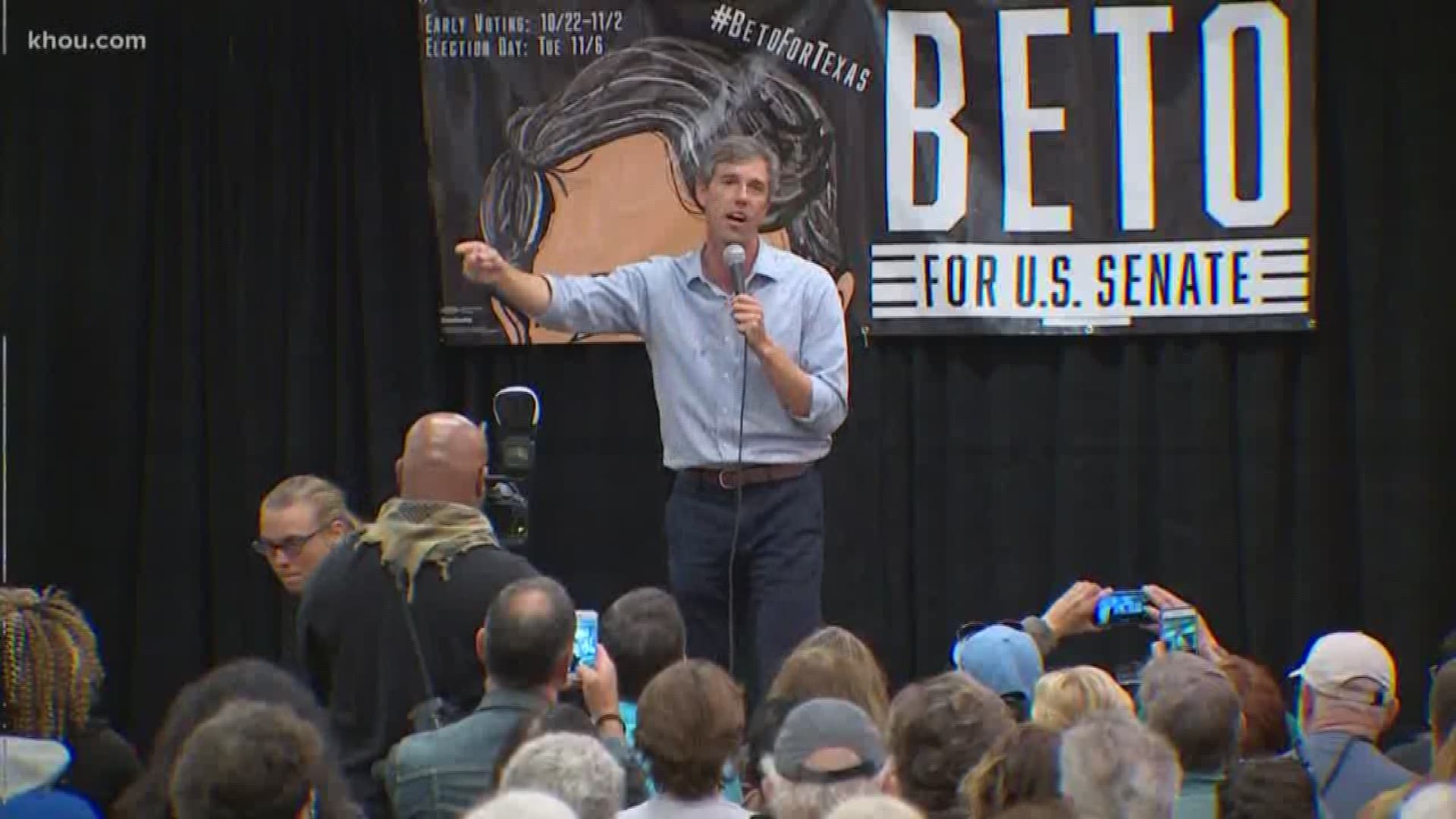 Congressman Beto O'Rourke says he is no longer ruling out a 2020 run for the White House. He held a town hall meeting in his hometown of El Paso Monday and said he and his wife made a decision not to rule anything out.