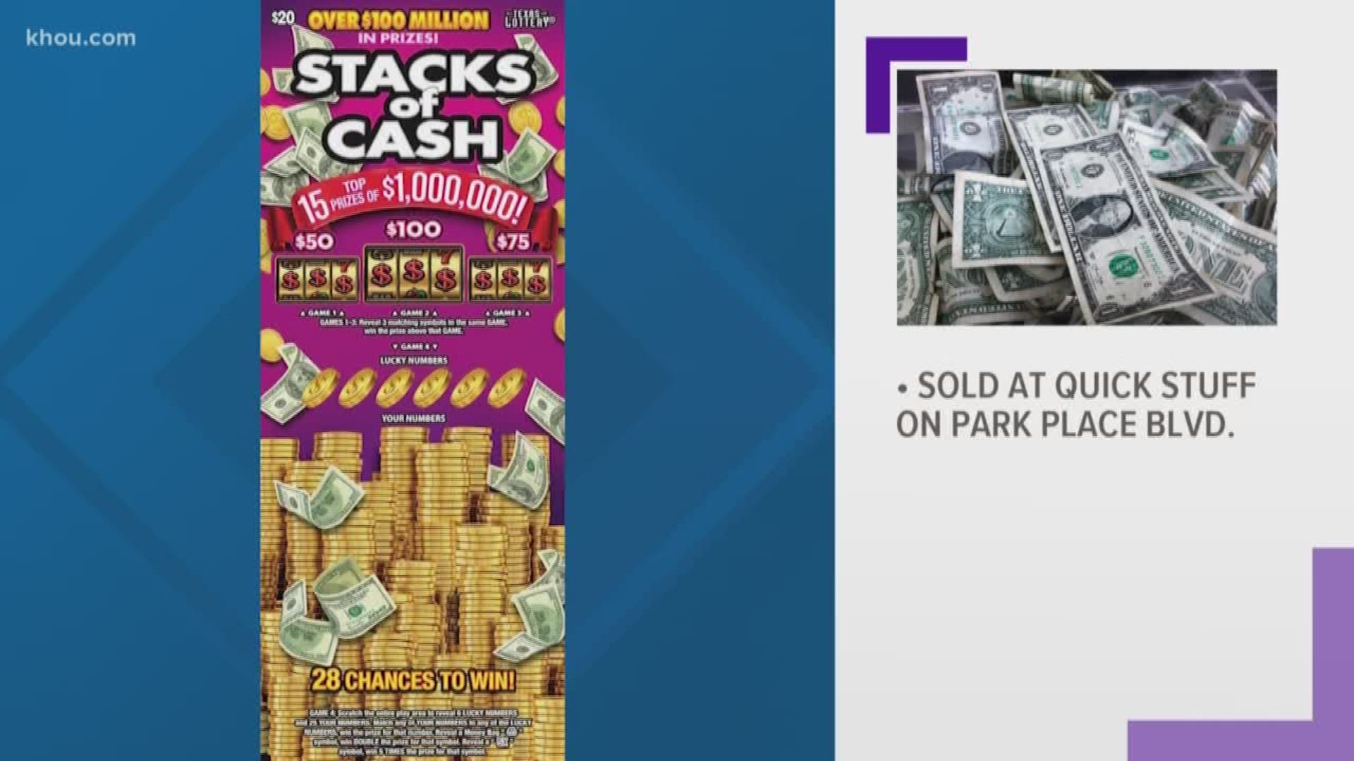 Houstonian Wins 1m Off Of Stacks Of Cash Scratch Off Ticket