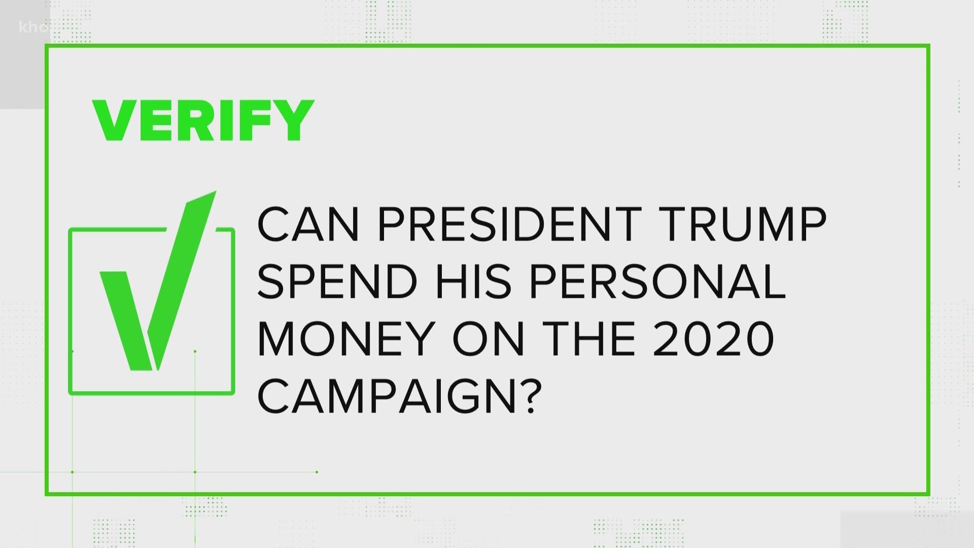 Any candidate can use their personal money to fund their campaigns.