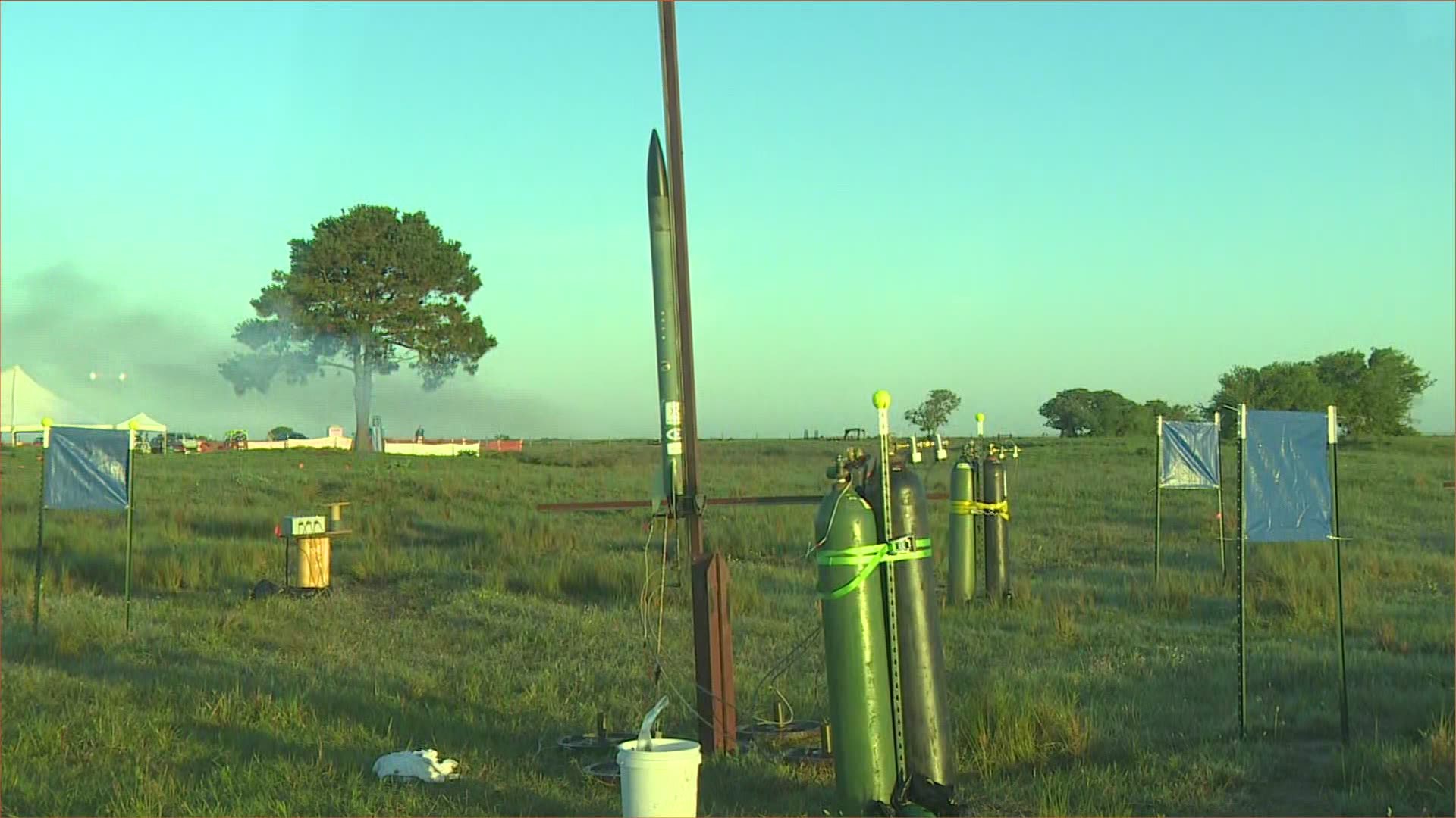 The talented students in Anahauc launch rockets with one-pound payloads about a mile into the air.