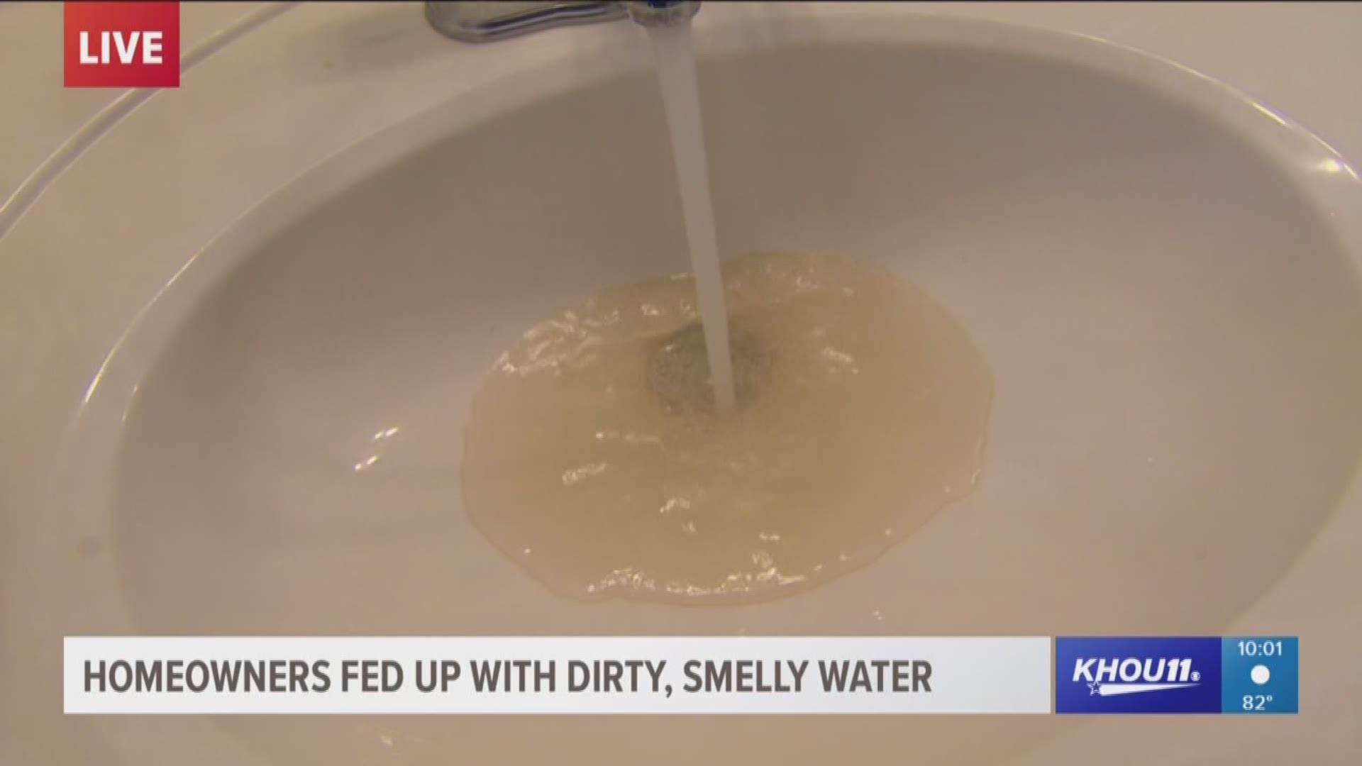 Pearland homeowners are fed up with the dirty, smelly water.