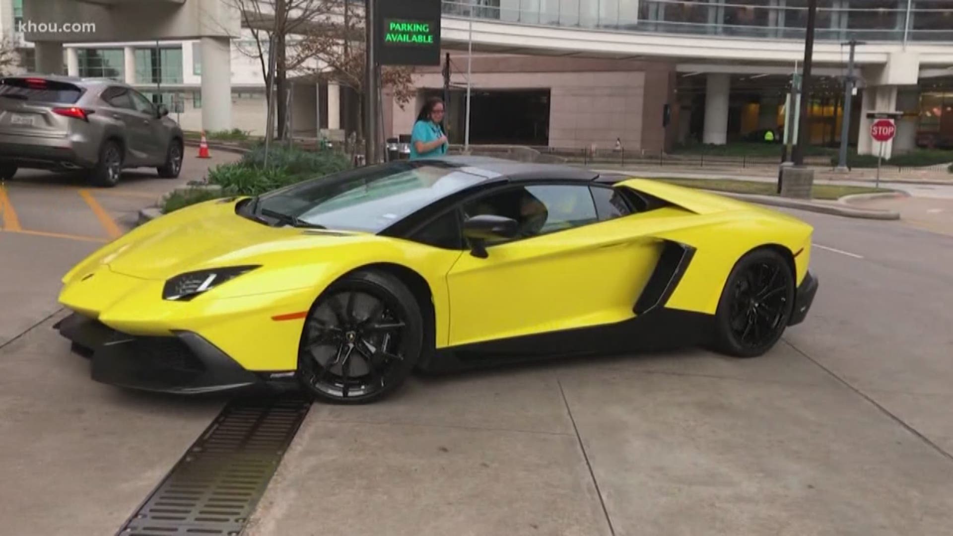 Dream car: 8-year-old rides to Texas Children's Hospital in Lamborghini |  