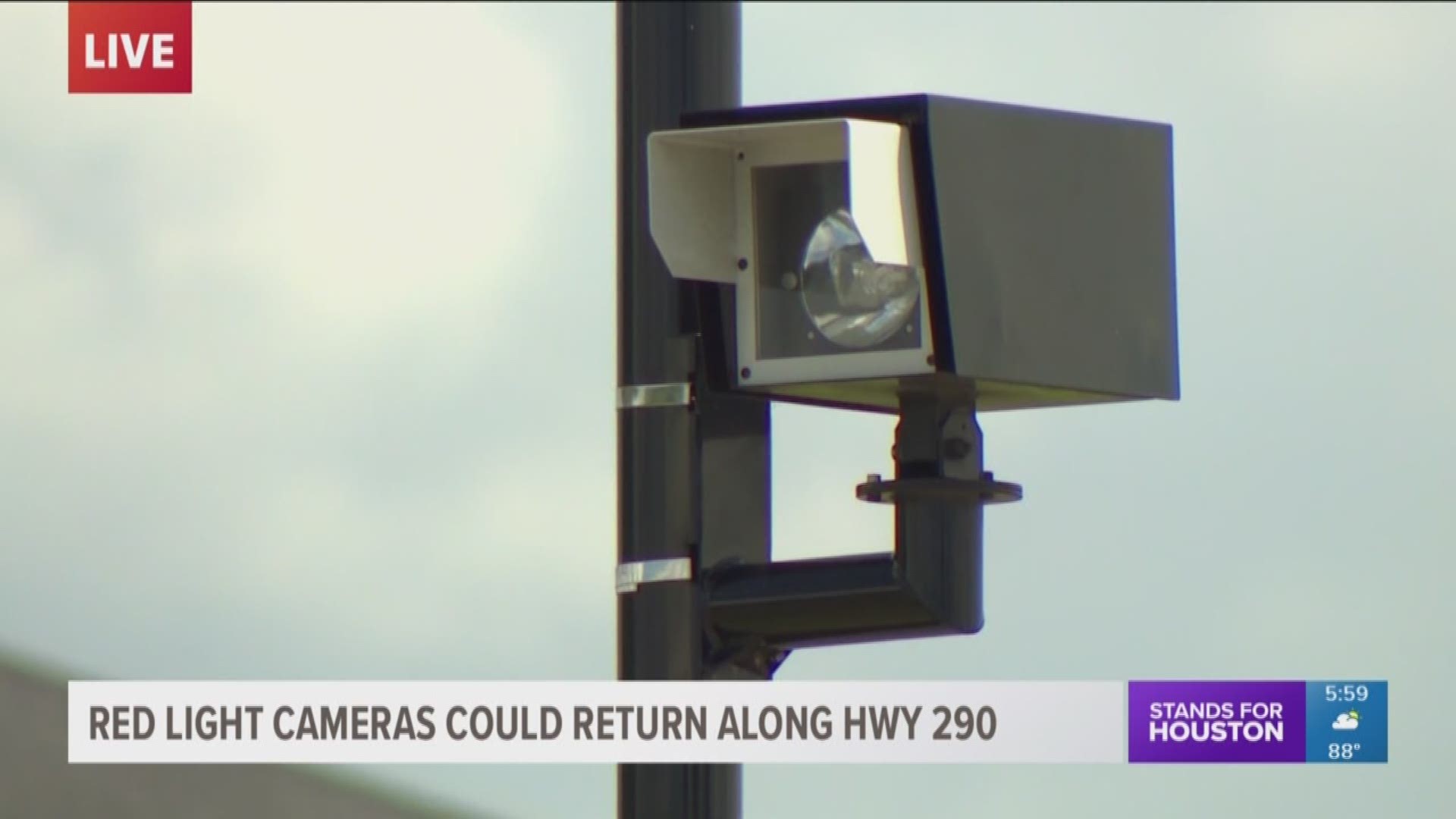 Red light cameras may be returning along the Highway 290 service road in Jersey Village.