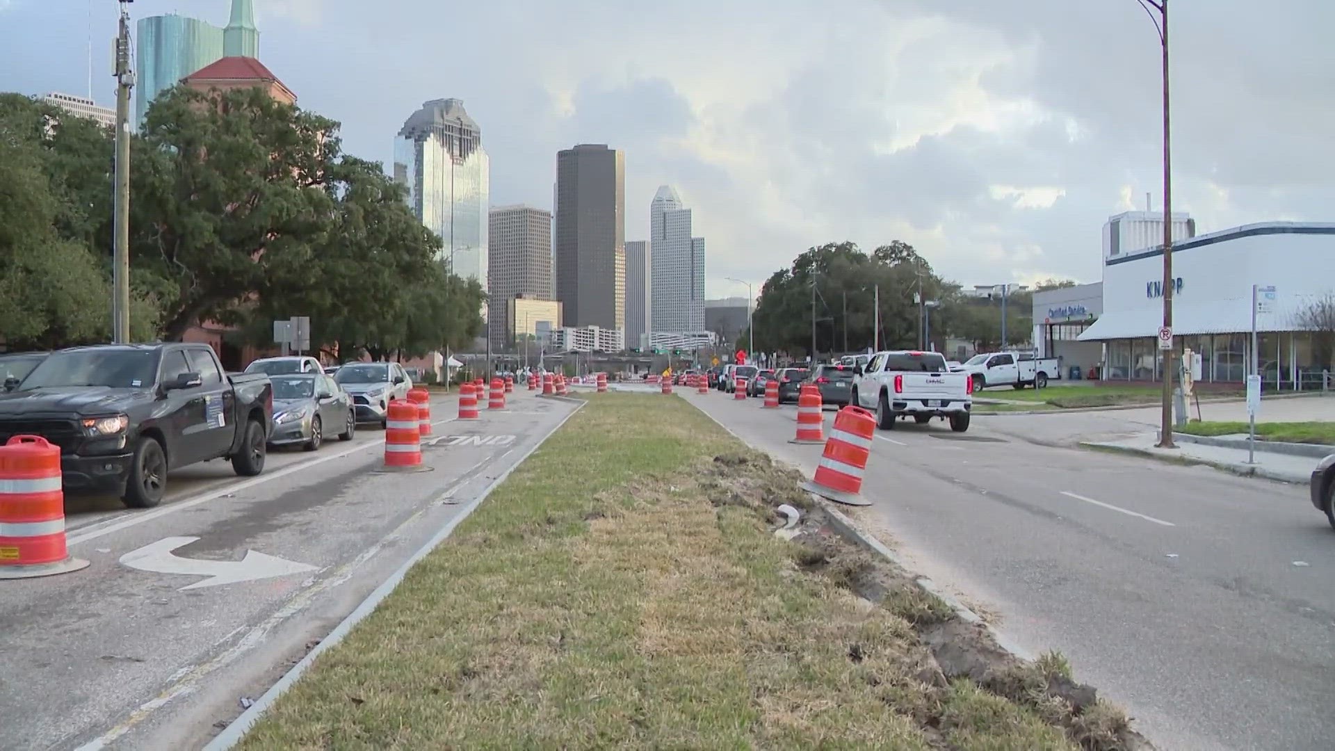 The city said the medians are problematic because they reduce lane capacity and restrict access to businesses and places of worship along Houston Avenue.