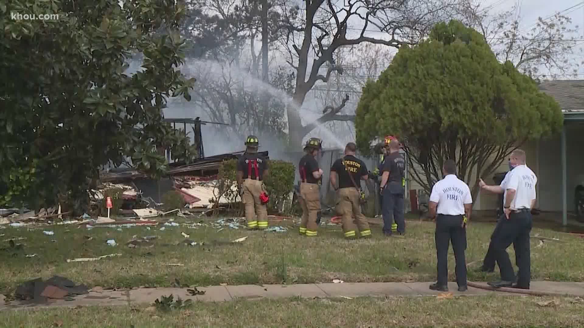 The Houston Fire Department is investigating an explosion at a home Sunday morning in southeast Houston.