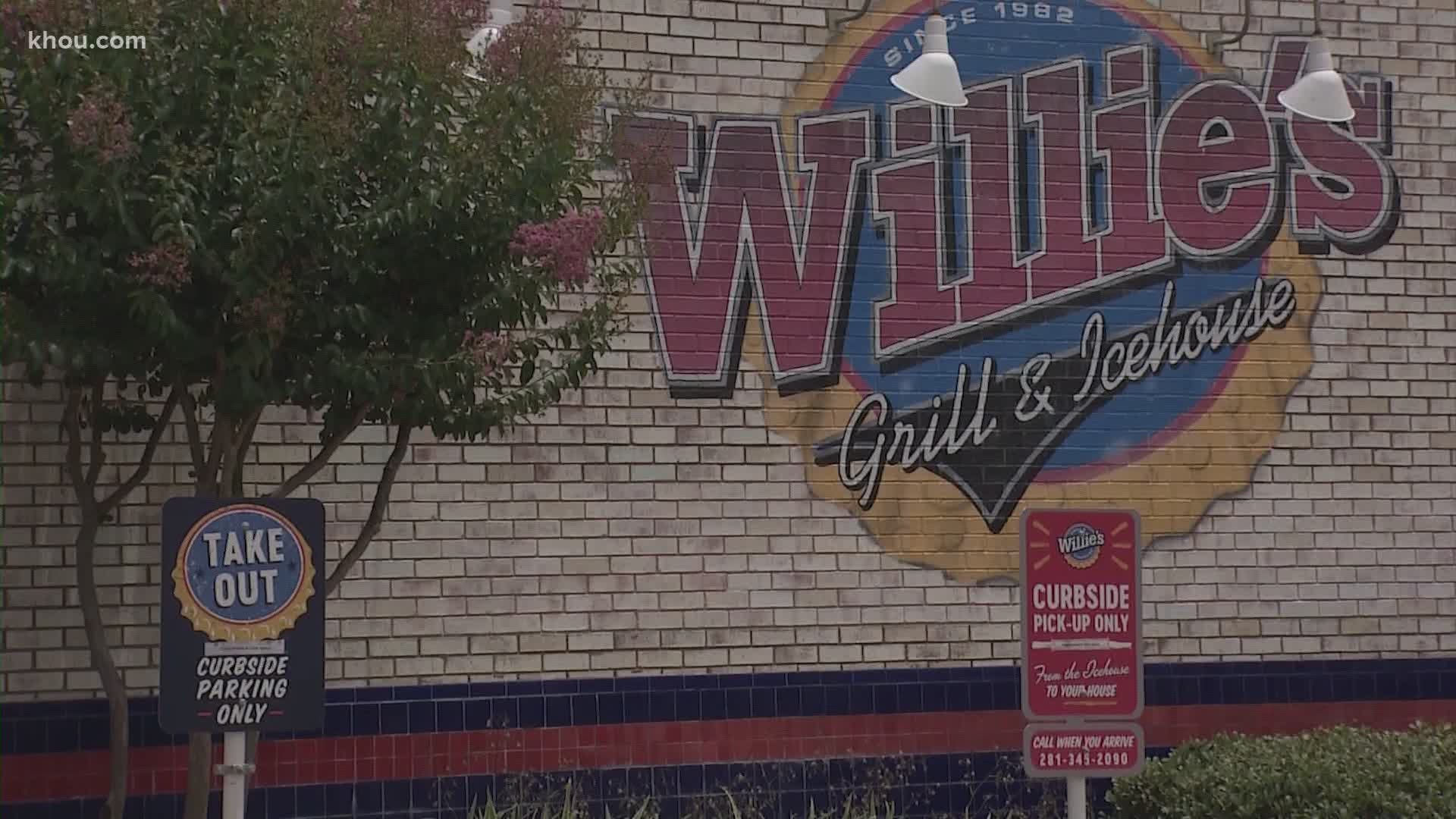 Two Willie’s Grill and Icehouse locations are temporarily closed after three employees tested positive for COVID-19.