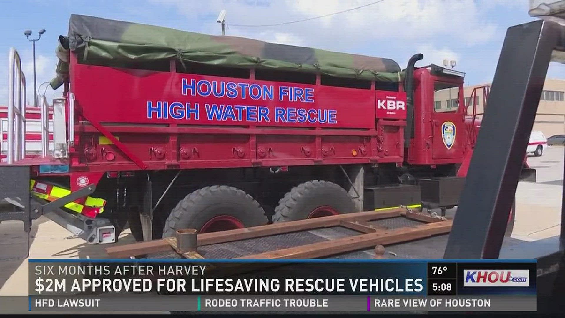 Six months after Harvey, Houston city councilmembers approved money for lifesaving rescue vehicles.