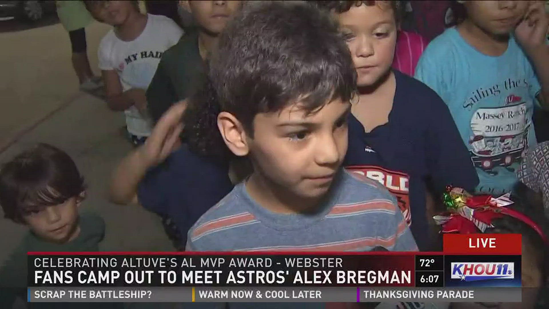 Fans have been waiting outside since Thursday morning to meet Alex Bregman at Academy.