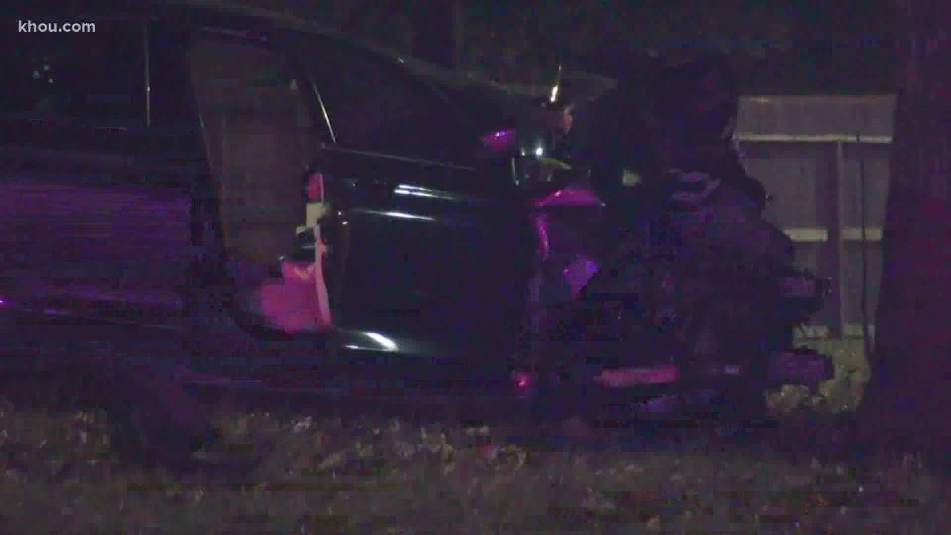 A young man was killed in a crash after investigators said a 15-year-old driver lost control of their vehicle and crashed into a tree in northwest Houston.