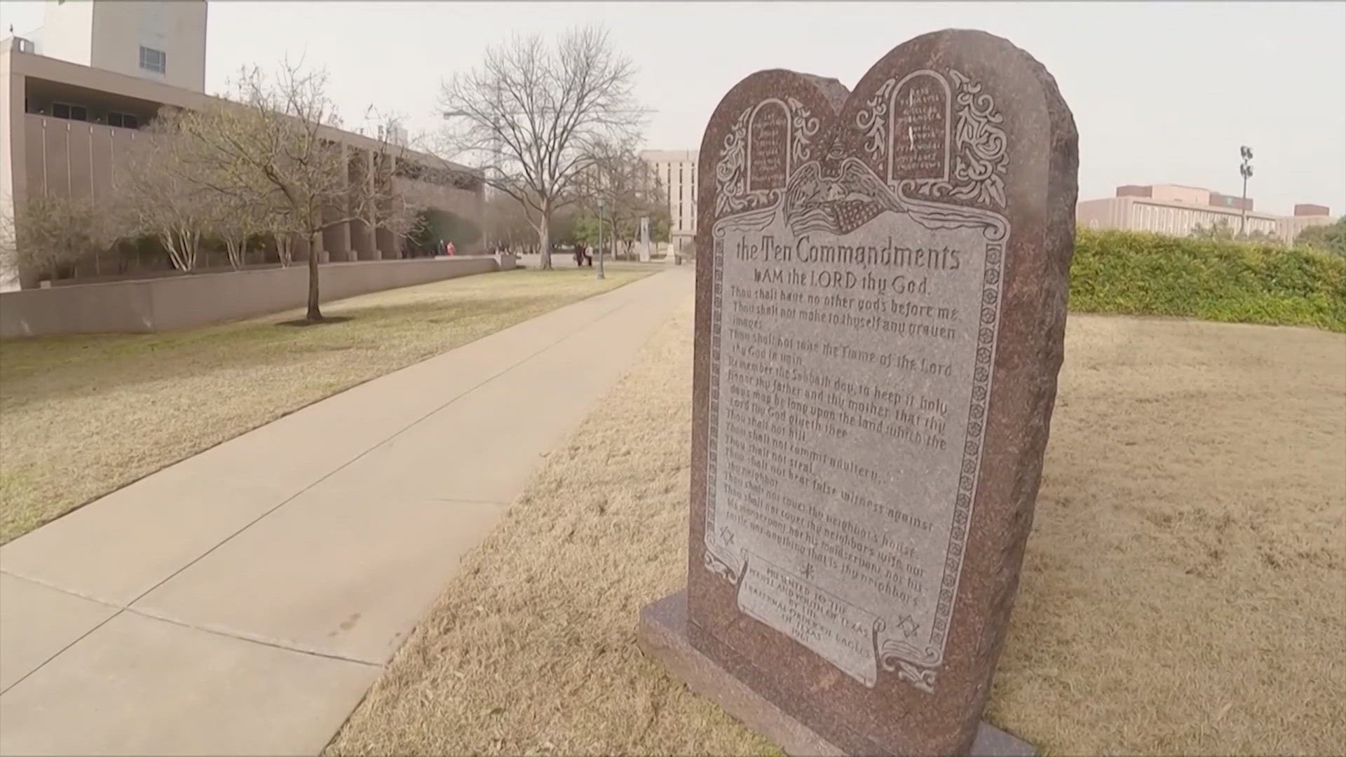 The lawsuit claims the new law violates separation of church and state. It asks the court to block districts from enforcing the law as the case plays out.