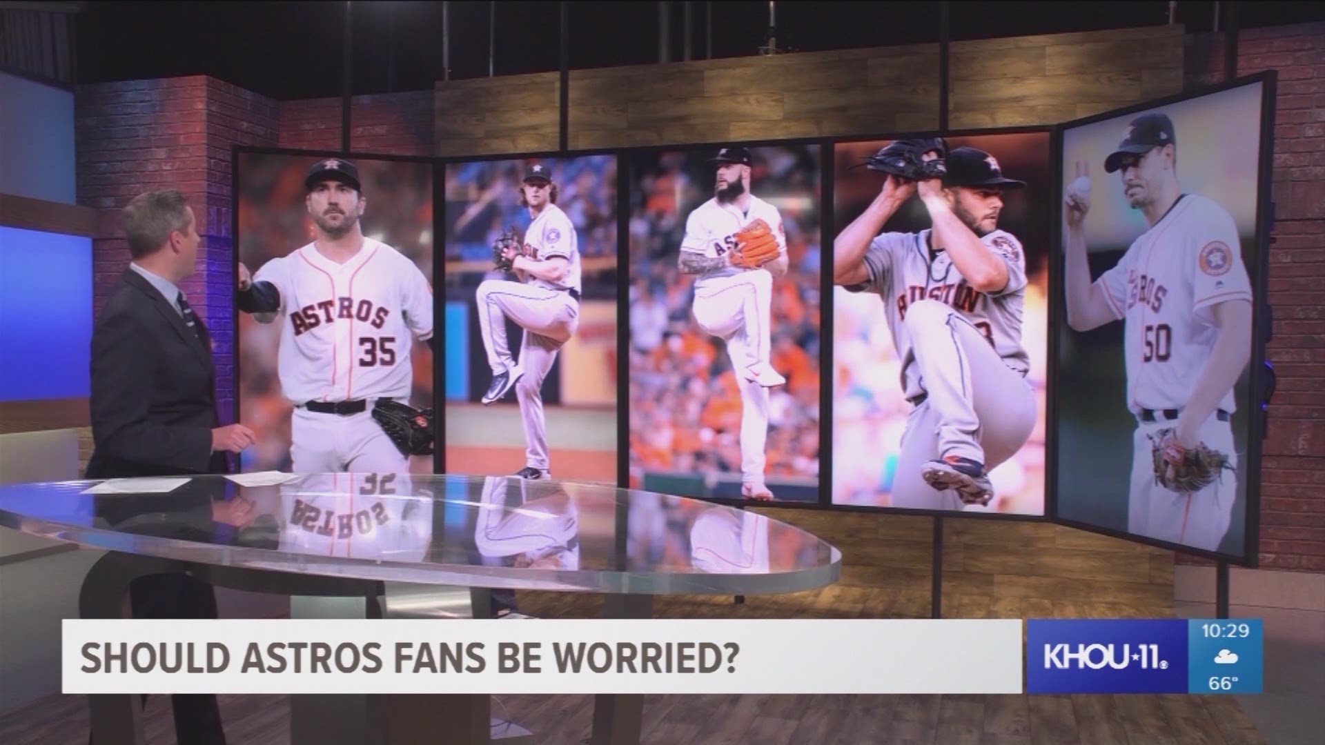 "If you're not worried, you're stupid," says the former Astros all-star and manager on potentially losing three-fifths of the club's starting rotation.
