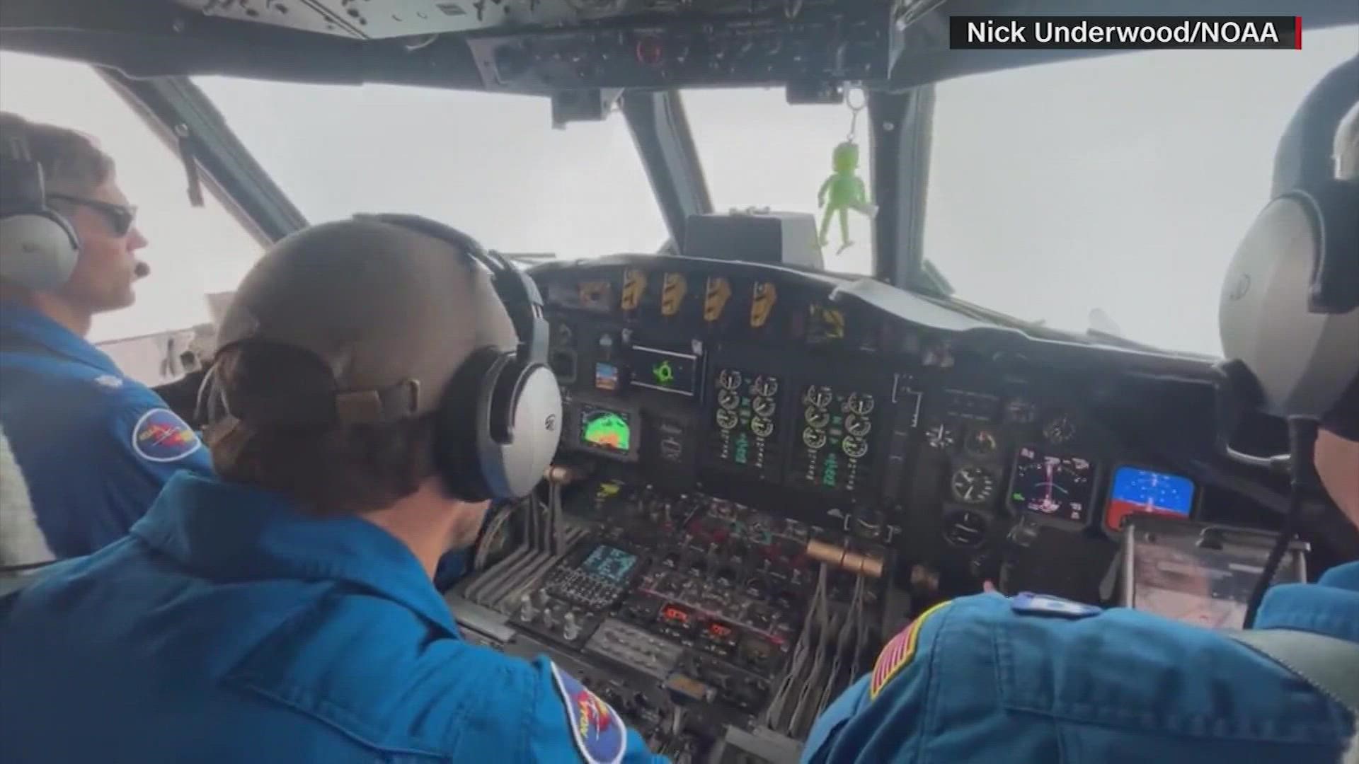 The brave crews fly into one of the most destructive forces of nature to measure hurricanes and help forecasters determine the intensity and likely landfall.