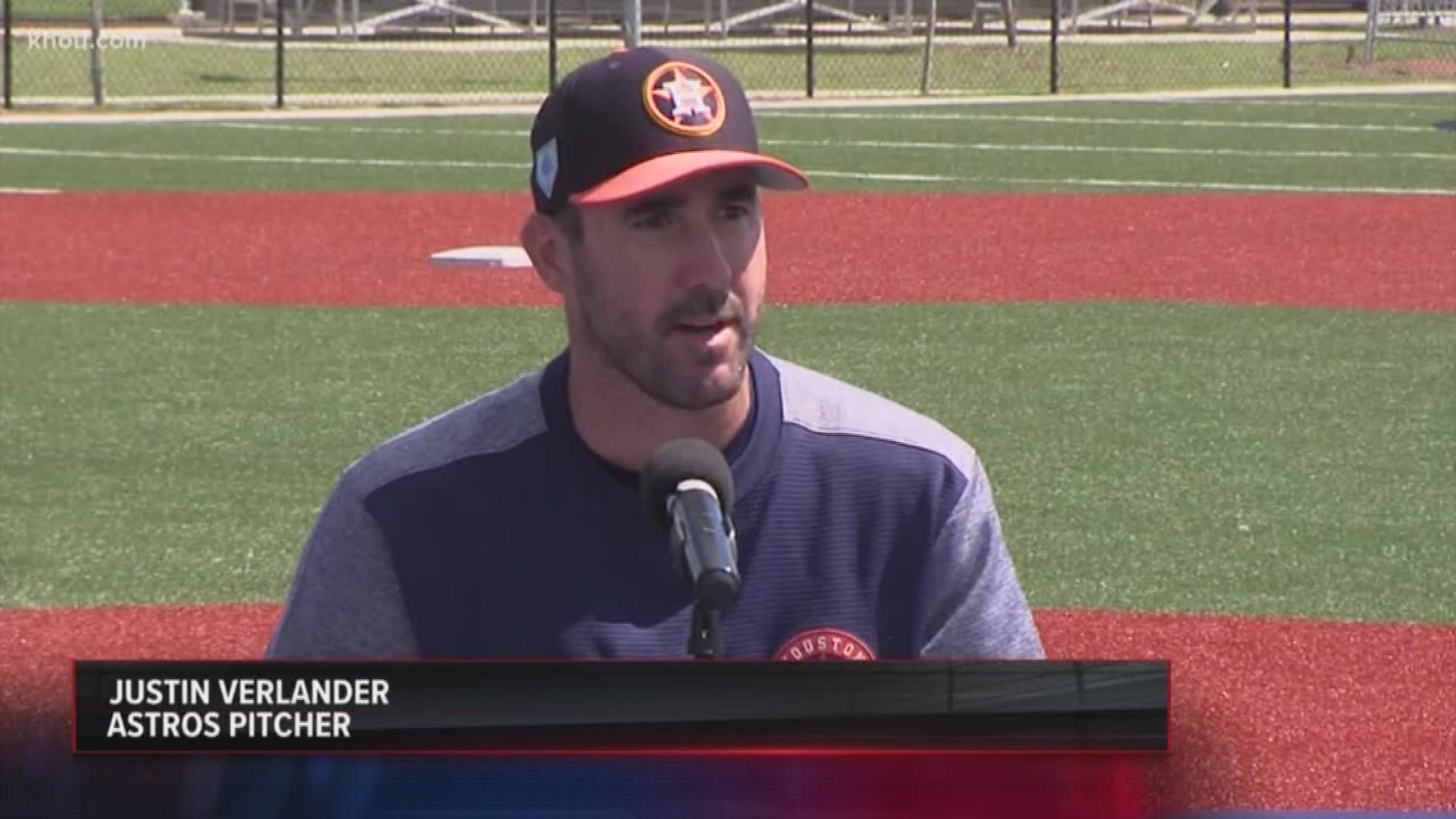 Astros ace pitcher Justin Verlander signed a three-year contract extension with the team.