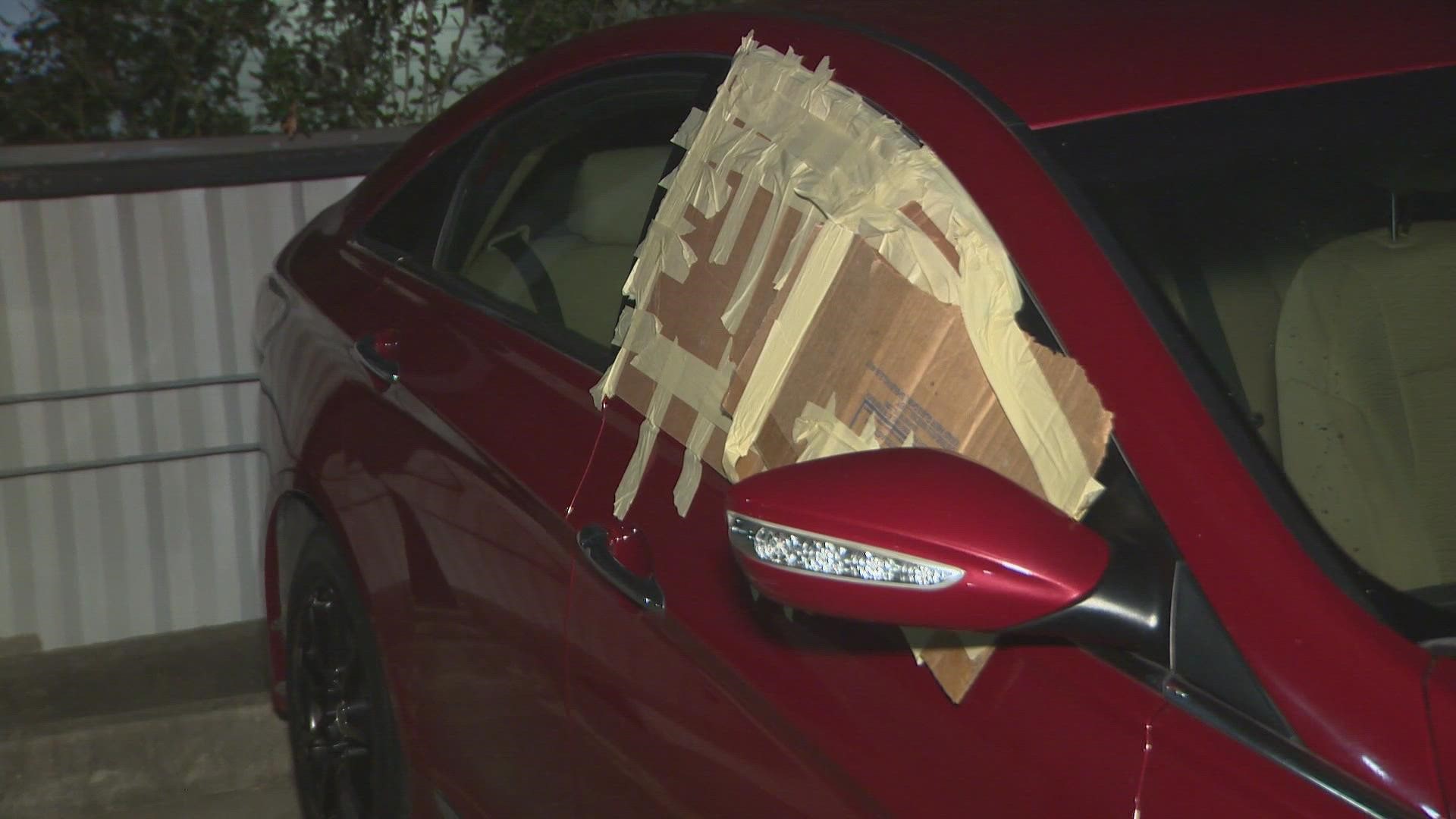 Residents at the Villas at Hermann Park say they found numerous cars broken into Thursday morning.