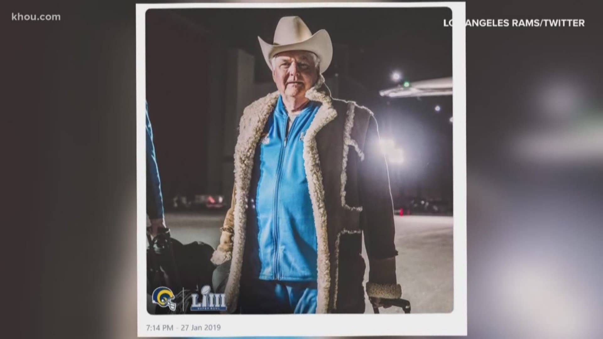 Jason Bristol spoke to Wade Phillips in Atlanta about how he rocked the internet by wearing his father Bum's jacket on the way to the Super Bowl.