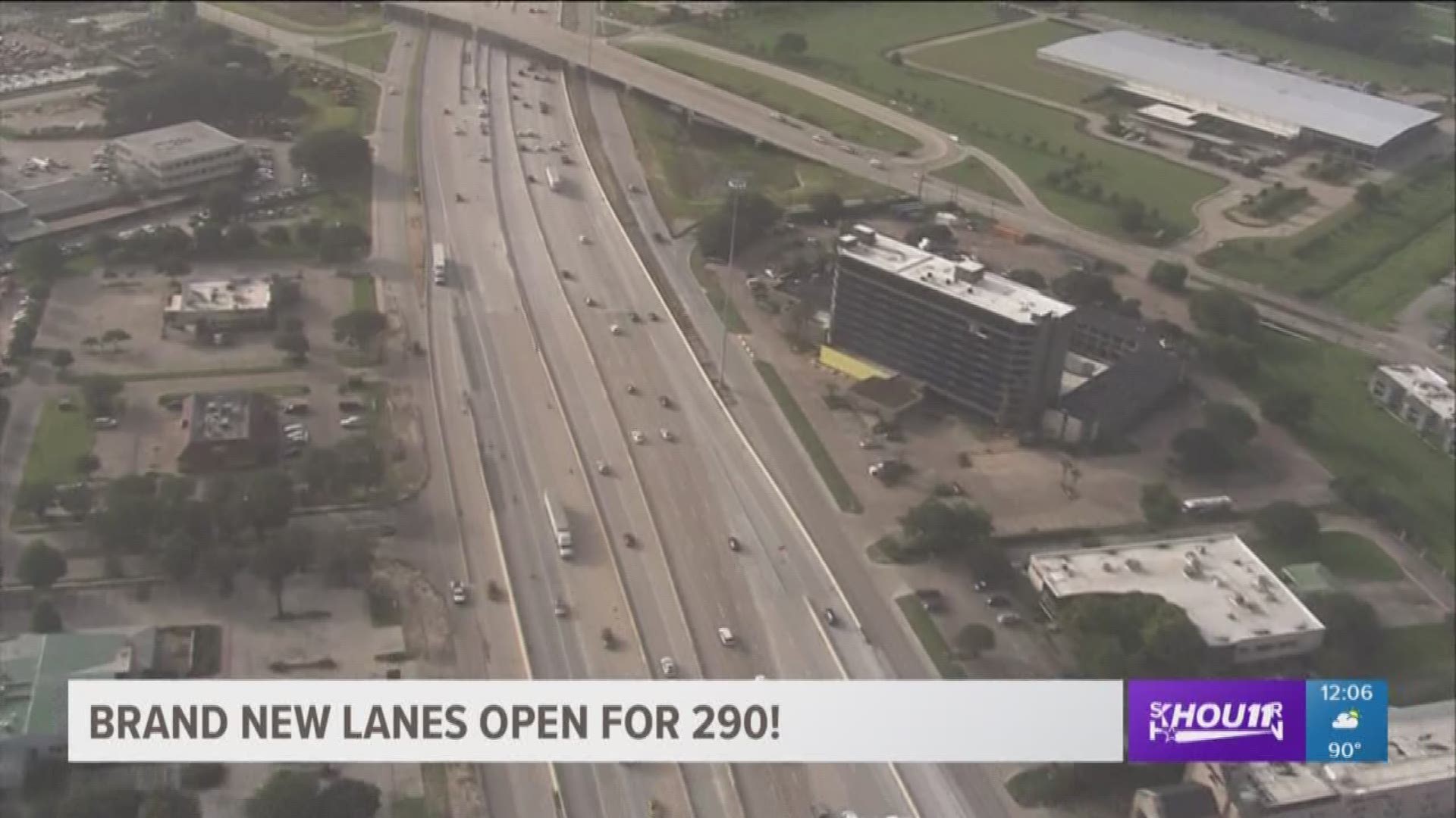 Construction along Highway 290, or the Northwest Freeway, has caused headaches for seven years now. But Monday morning drivers welcomed a new milestone.