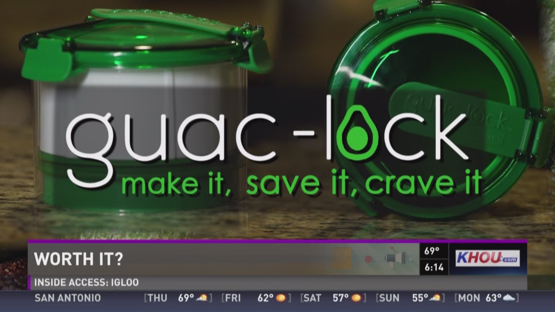 OK guacamole lovers, if there's a gadget that could make your avocado last longer, would you try it?    We found one. Tiffany Craig is putting the Guac-Lock to the test to find out - if it's worth it.