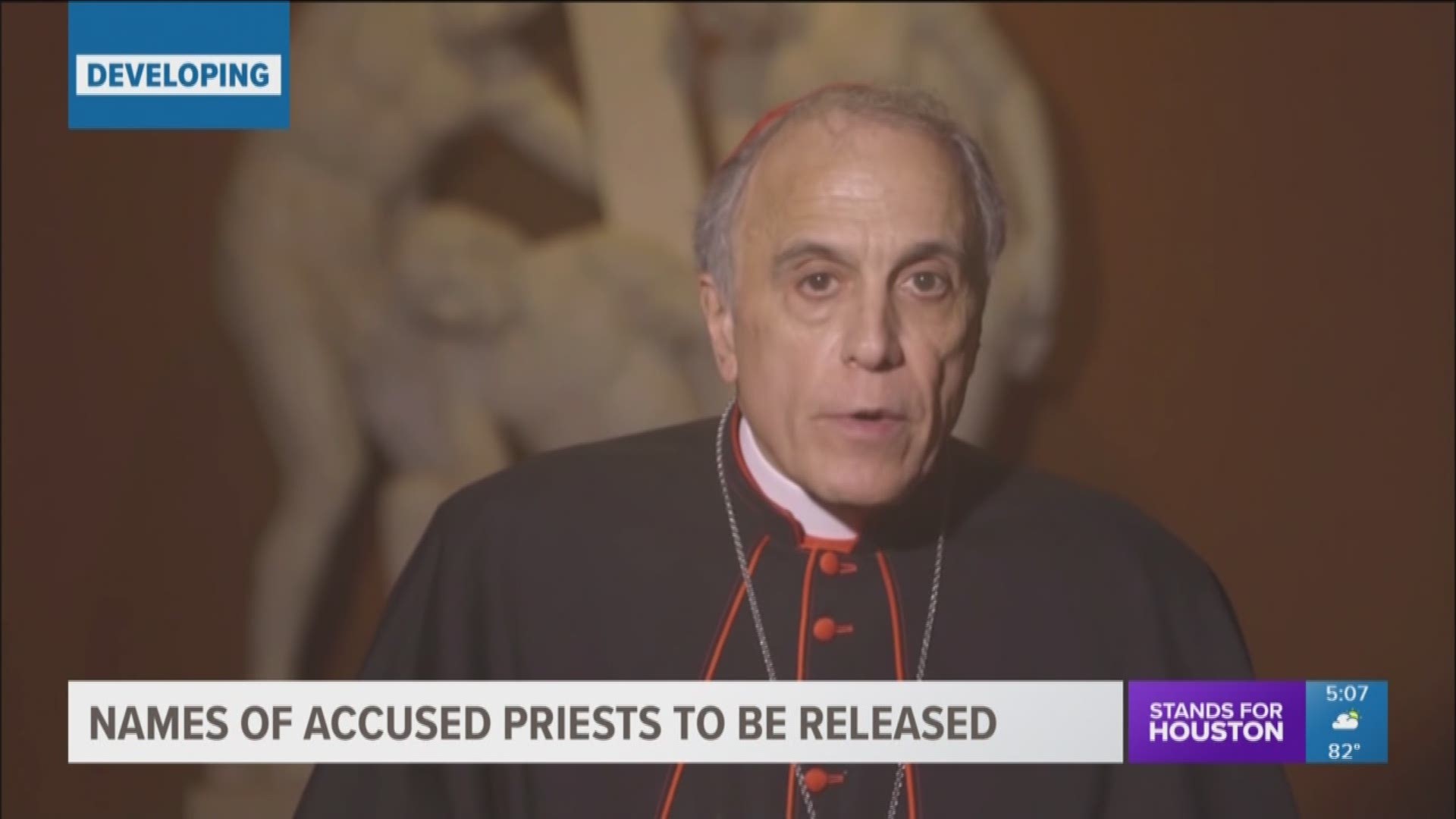 In a stunning decision, the Archdiocese of Galveston-Houston announced Wednesday it will release the names of all clergy "credibly accused" of sexually abusing a minor, dating back to at least 1950.