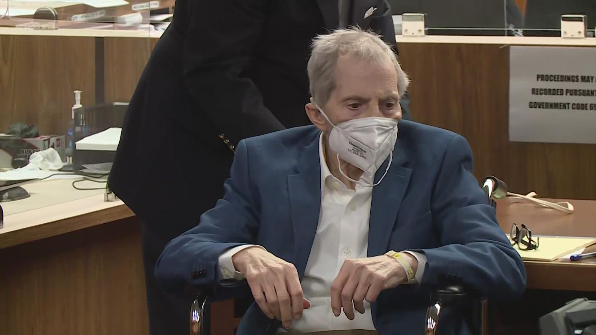 Durst was admitted to a prison medical unit with COVID-19 in October, not long after he was sentenced to life in prison for the 2000 murder of friend Susan Berman.
