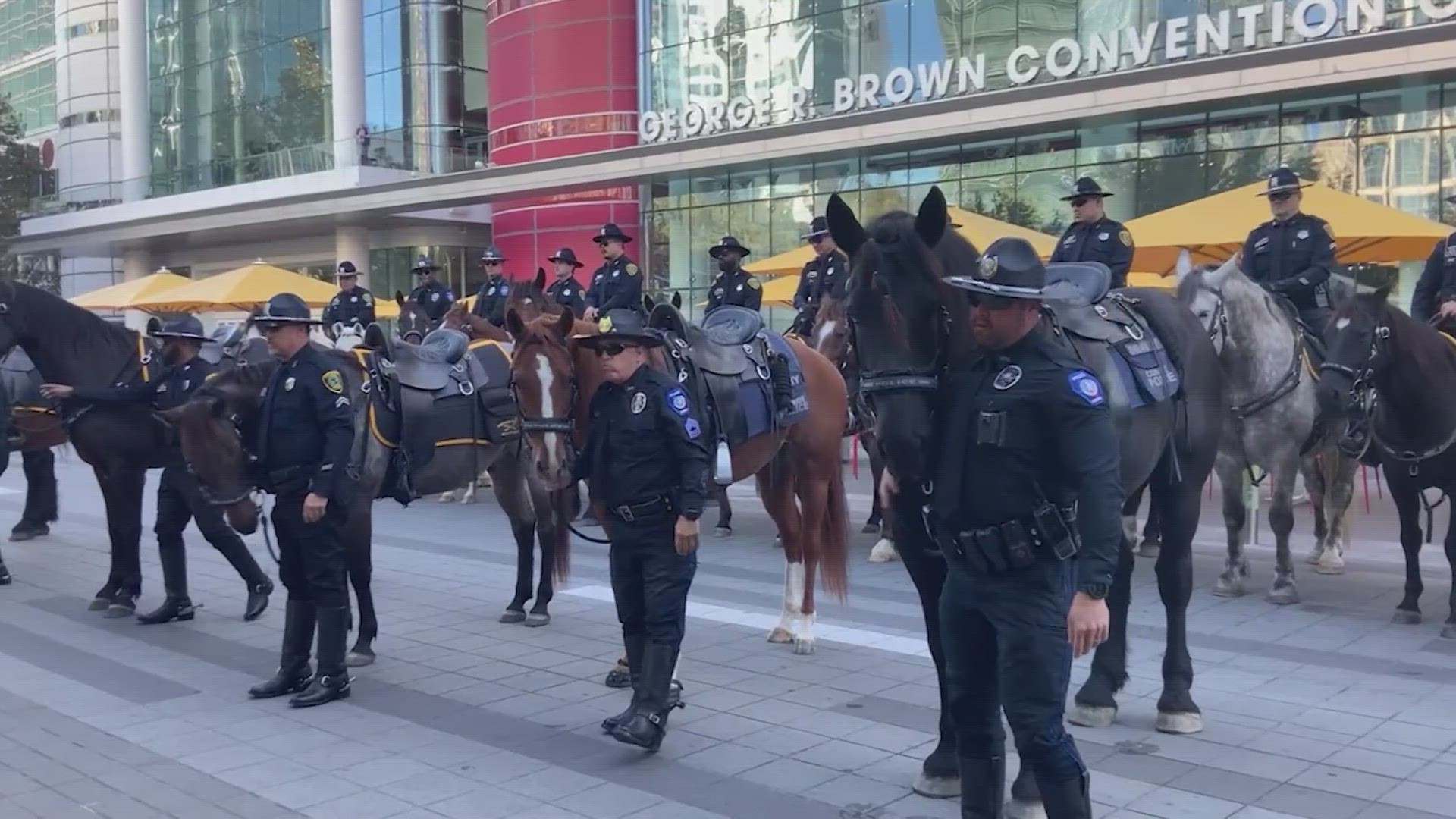 Mounted patrol officers are used for big events like sports events and protests. HPD now has 31 mounted patrol officers.