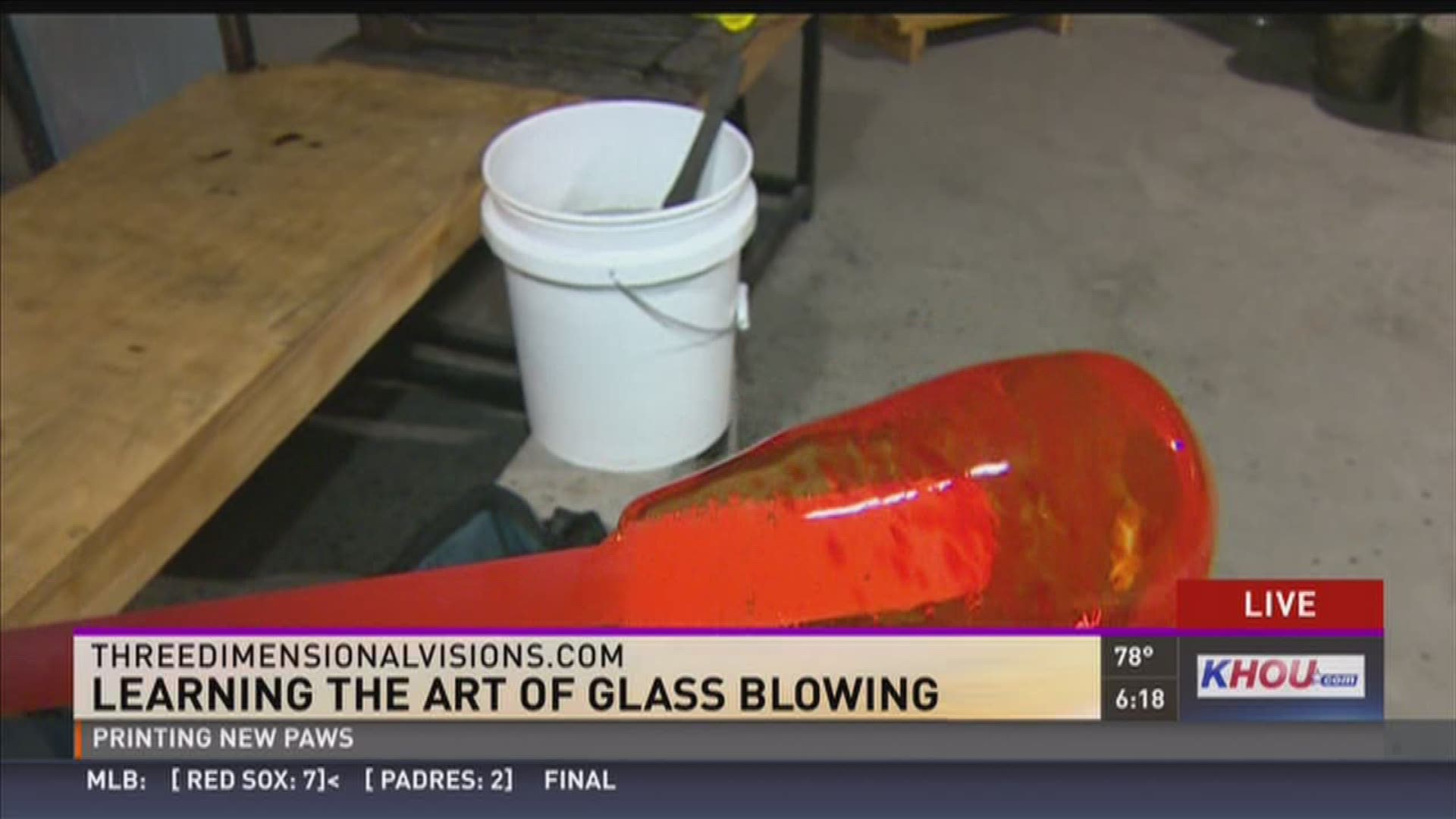 Glass blowing classes available in Tomball