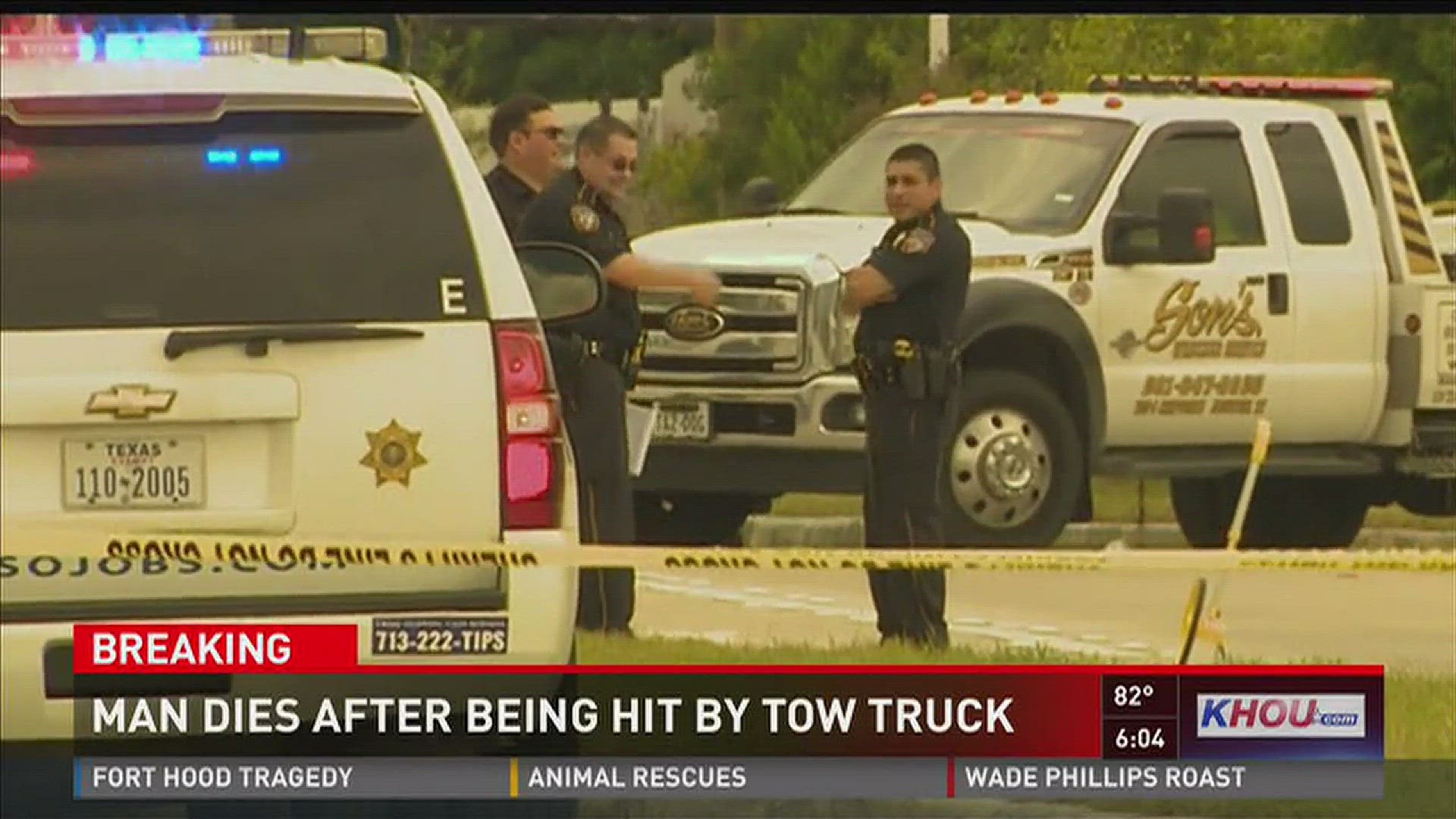 Police: Tow truck driver hits and kills man | khou.com