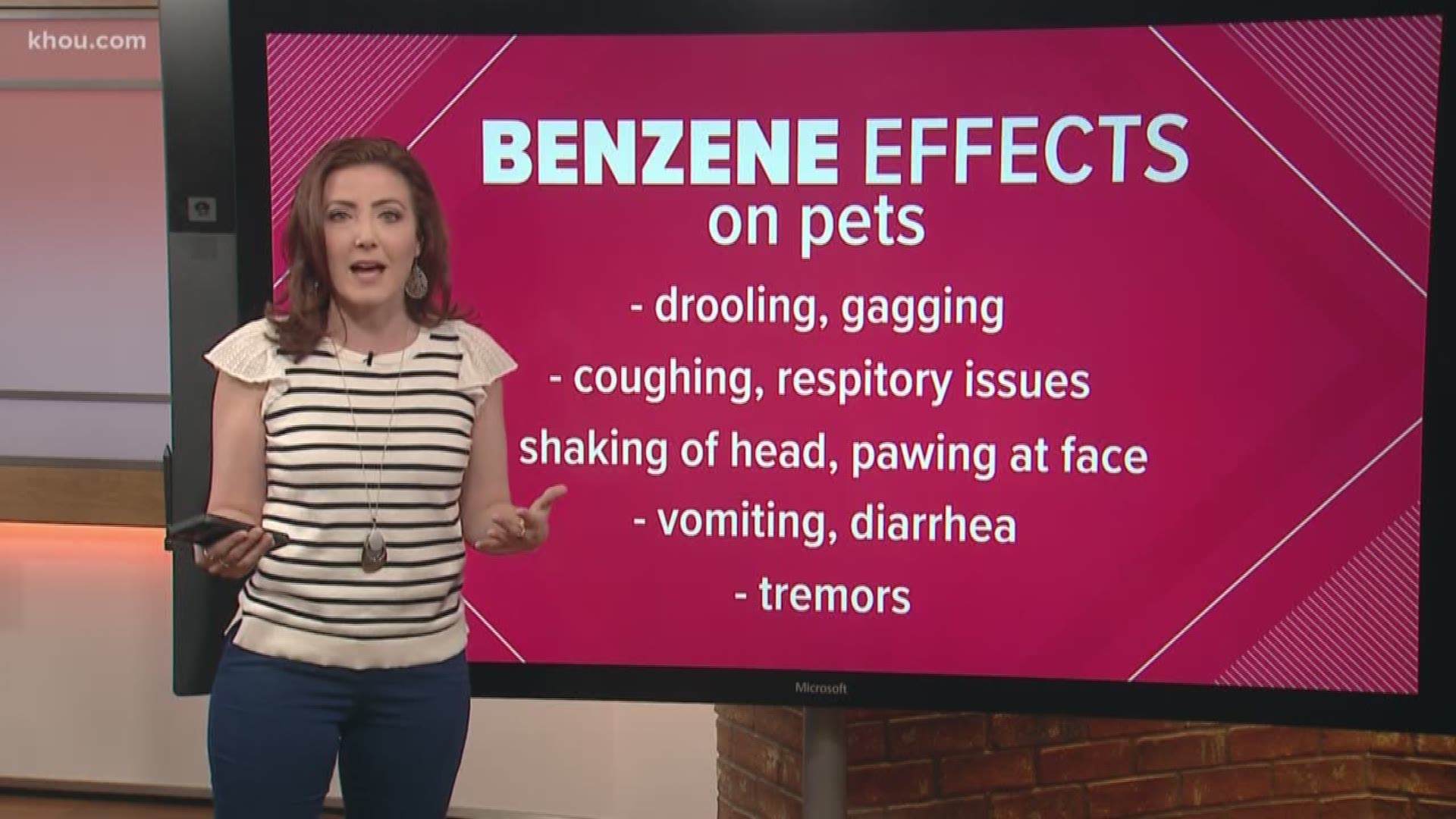 A shelter-in-place is in effect in the Deer Park area due to action-levels of Benzene. Brandi Smith has more on what symptoms to look for.